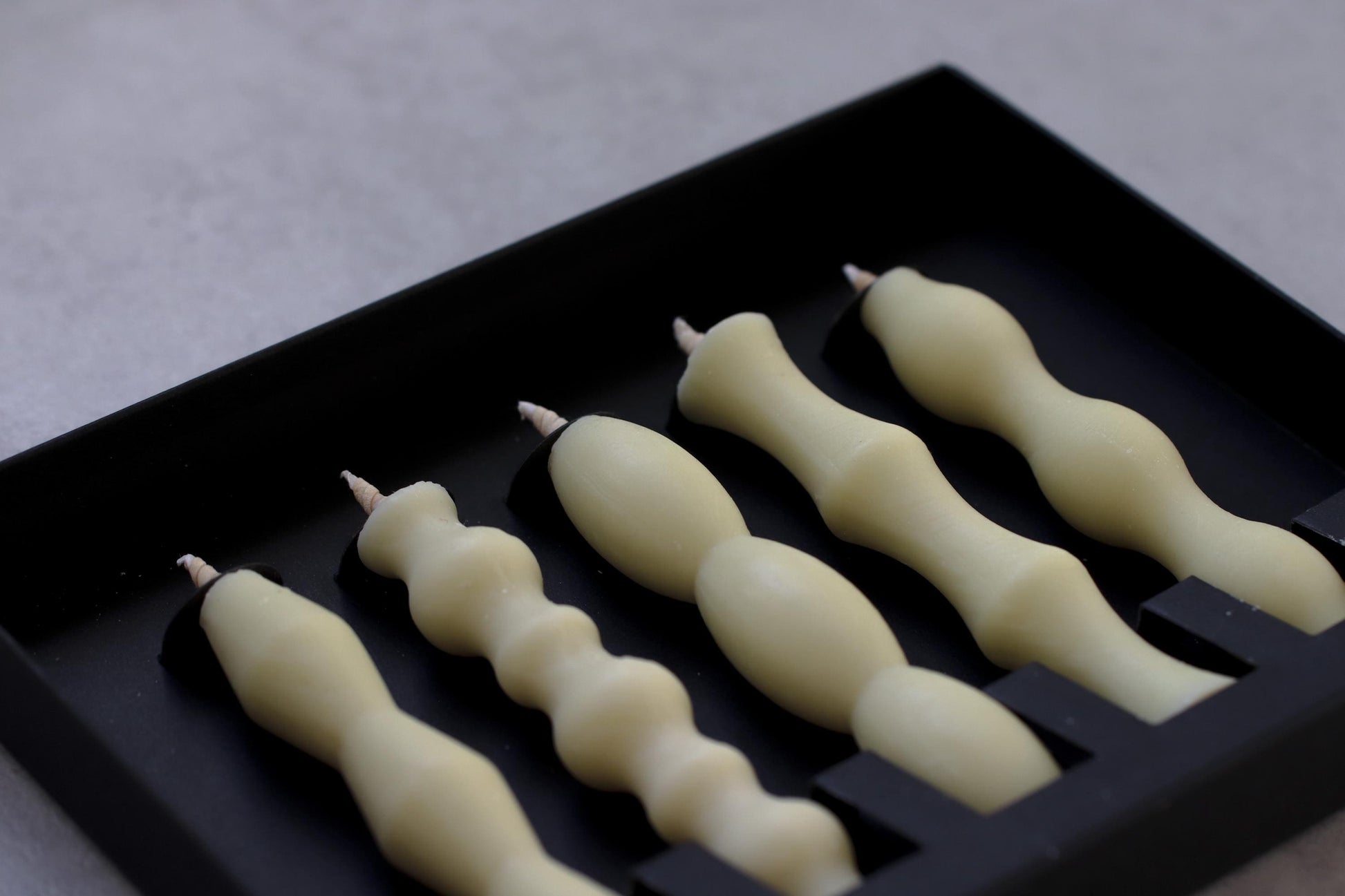 Japanese Warosoku Candles Set of 5 | Handmade Botanical Shape Candles | Natural Plant Wax | Modern Japanese Gift | Made in Noto Japan