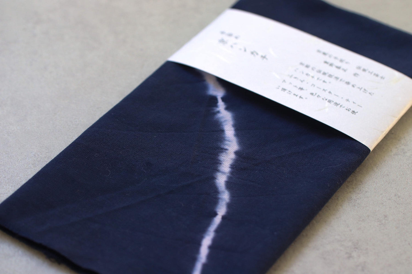 Kyoto Shibori Dyed Handkerchief, Japanese Traditional Tie Dye Cotton Hand Towel, Artisan Made, Indigo Blue, Made in Japan
