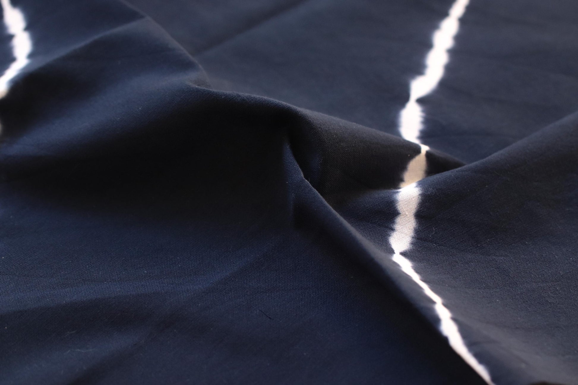 Kyoto Shibori Dyed Handkerchief, Japanese Traditional Tie Dye Cotton Hand Towel, Artisan Made, Indigo Blue, Made in Japan