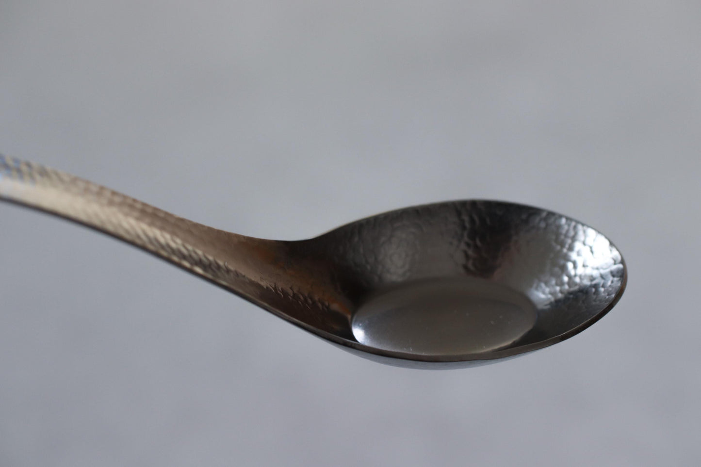 Japanese Stainless Steel Ramen Spoon, Hammered Finish Chinese Soup Spoon, Tsubame Sanjo Made Kitchen Utensil, Modern Wabi Sabi Cutlery