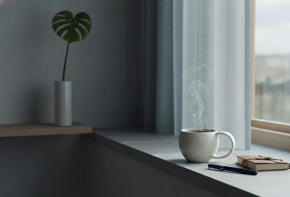 Handcrafted Minimalist White Ceramic Mug by Yukiko Oonakahara | Japanese Pottery | Wabi-sabi Cup