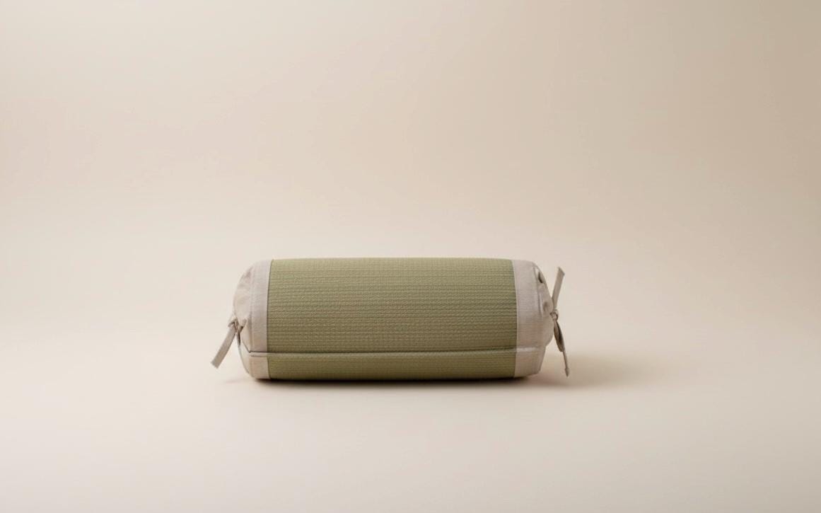 Japanese Igusa Bolster Pillow | Handwoven Tatami Neck Pillow | Adjustable Height | Natural Rush Grass | Made in Japan