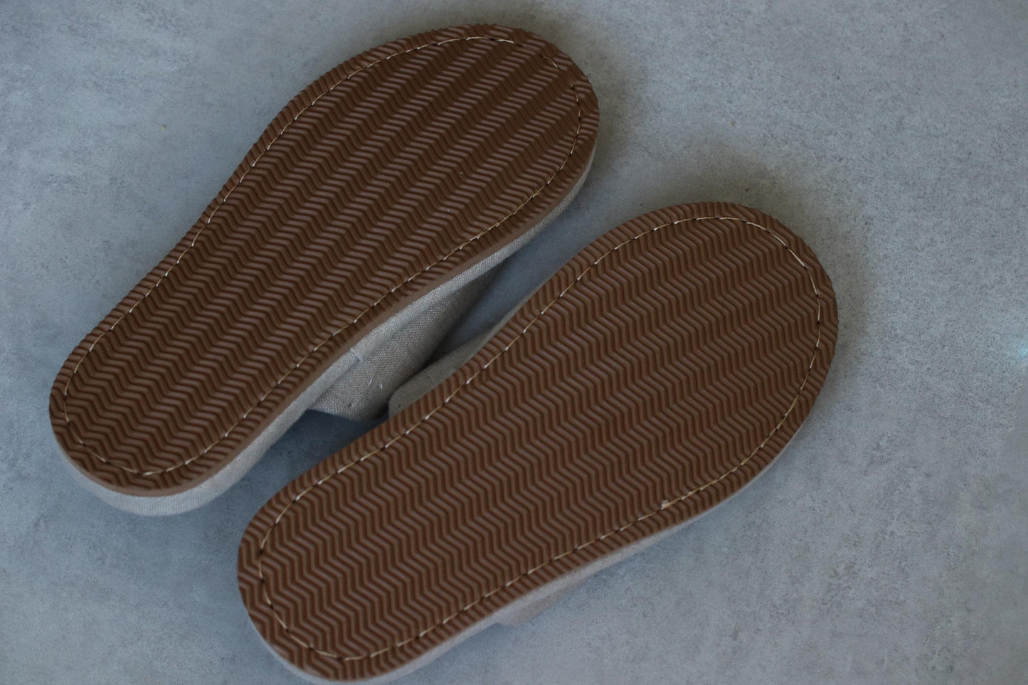 Japanese Igusa Slippers XL / Natural Tatami Sandals / Breathable Summer House Shoes / Anti-Slip EVA Sole