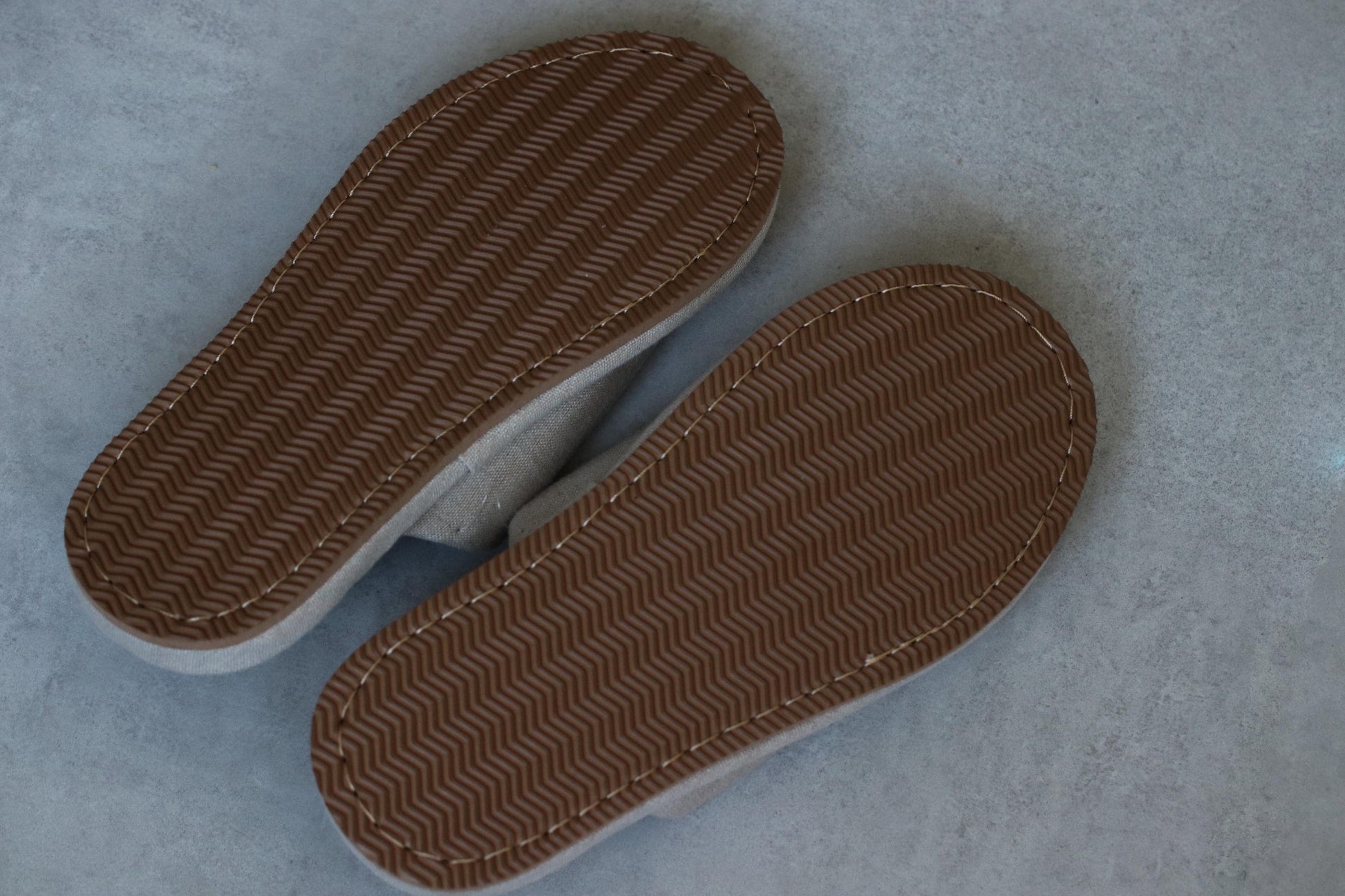 Japanese Igusa Slippers XL / Natural Tatami Sandals / Breathable Summer House Shoes / Anti-Slip EVA Sole