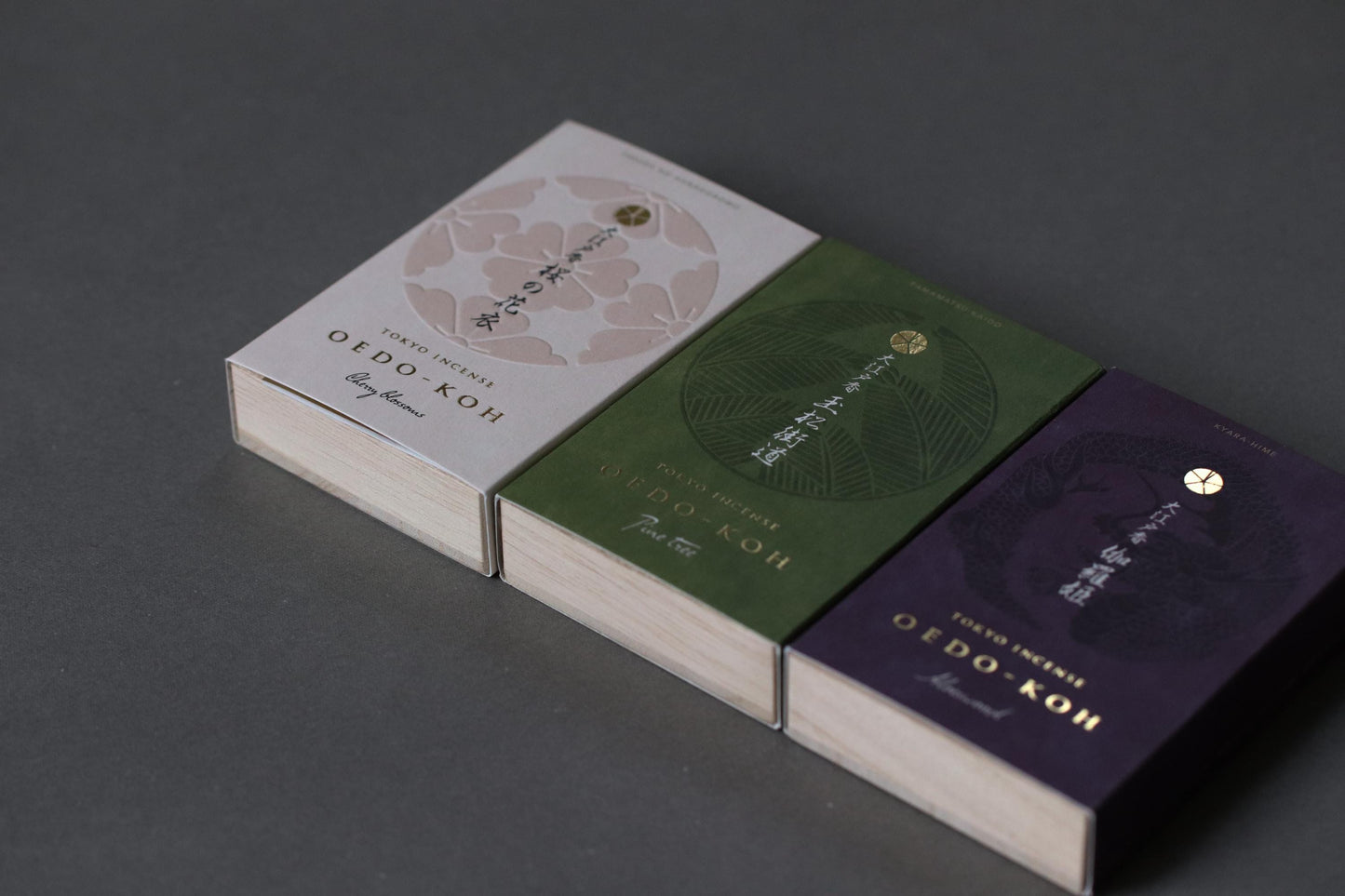 Nippon Kodo Oedo-koh Sakura no Hana-goromo Incense | Cherry Blossom Scent | 60 Sticks with Incense Holder | Made in Japan