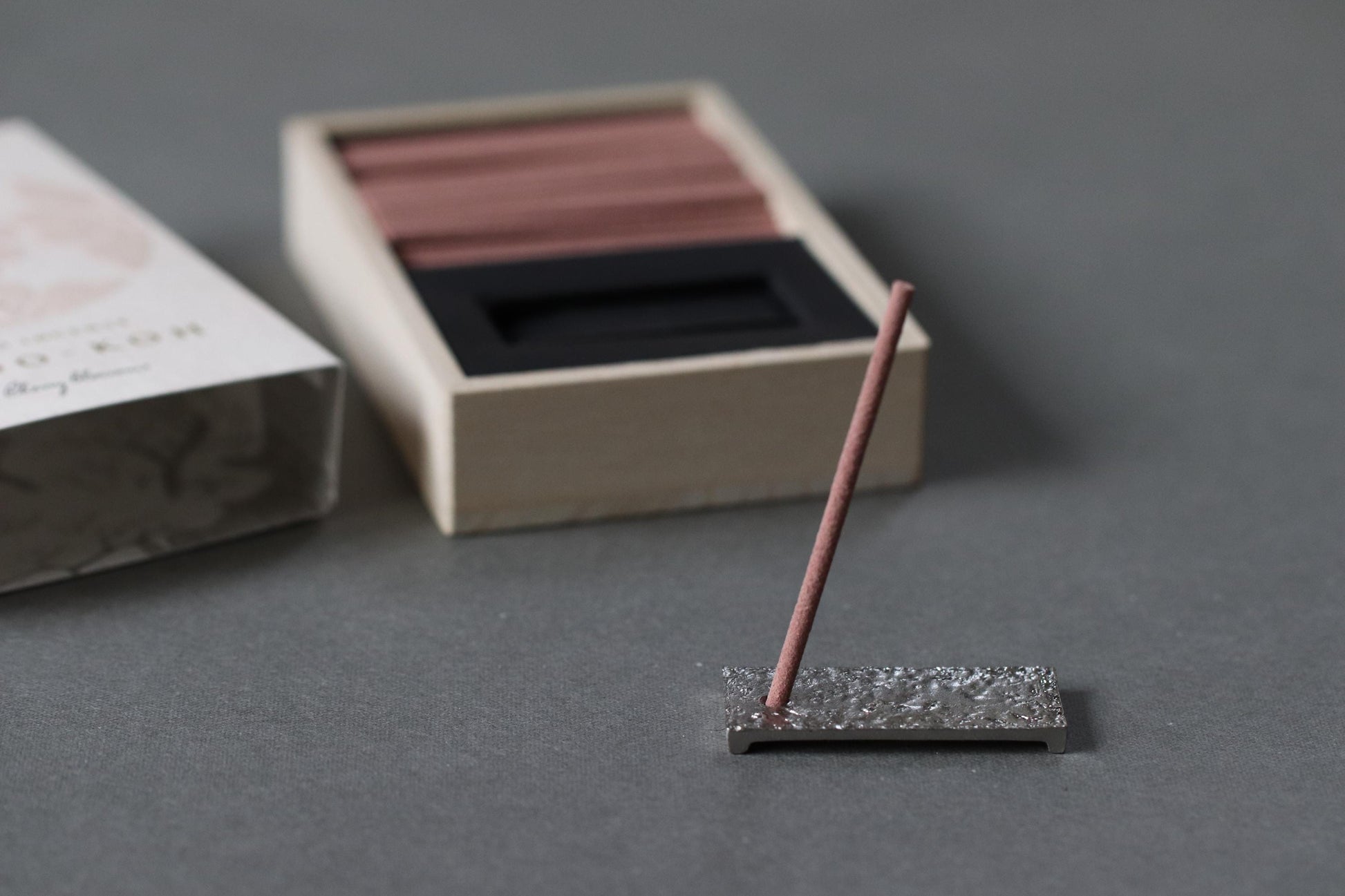 Nippon Kodo Oedo-koh Sakura no Hana-goromo Incense | Cherry Blossom Scent | 60 Sticks with Incense Holder | Made in Japan