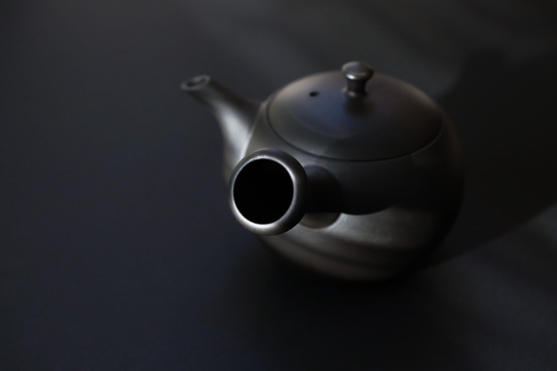 Tokoname Yaki Japanese Teapot | Handmade Black Kyusu with Ceramic Strainer | Traditional Pottery | Made in Japan
