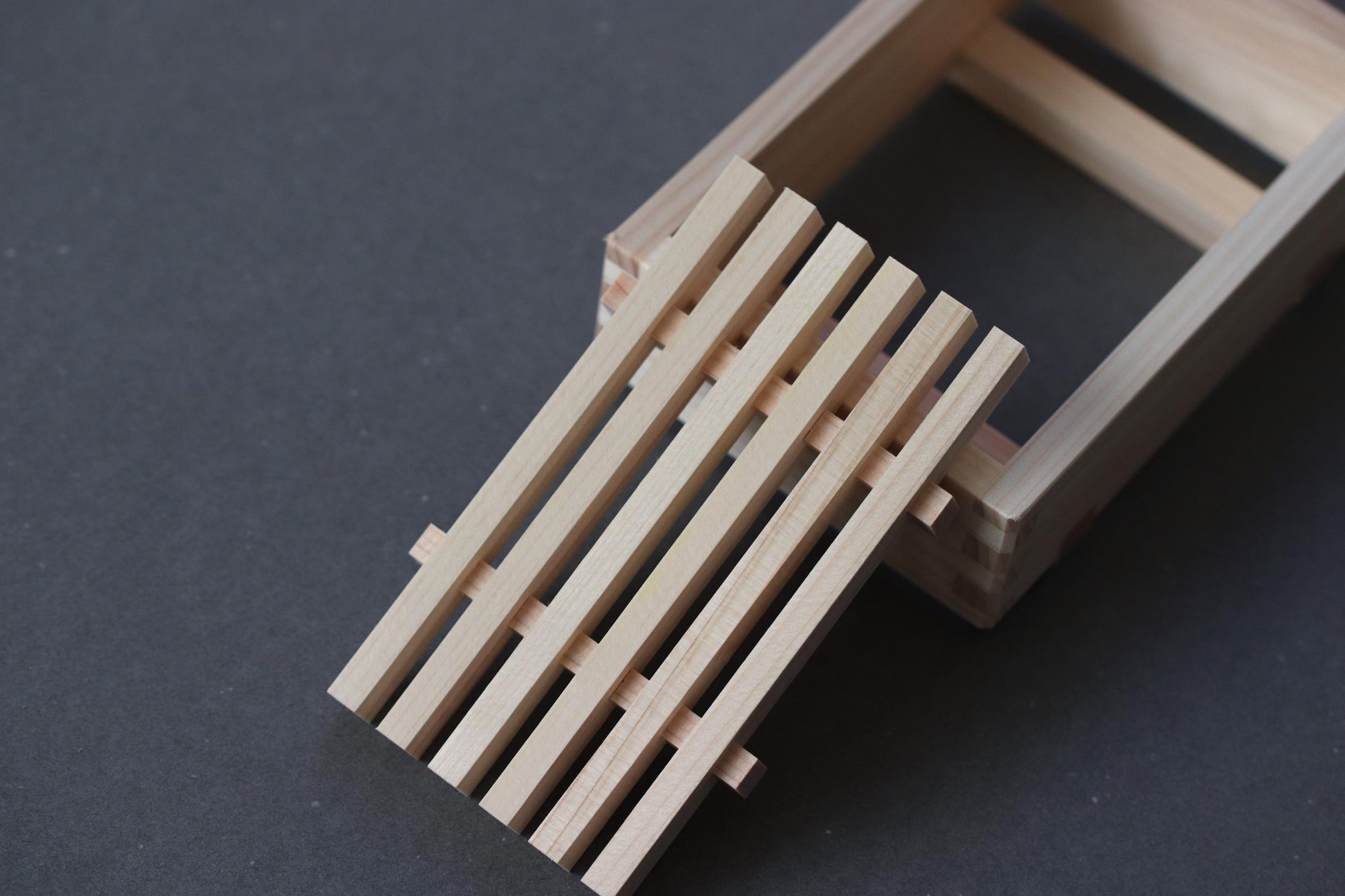 Japanese Hinoki Cypress Soap Dish Wooden Soap Holder Minimal Bathroom Decor Made in Japan