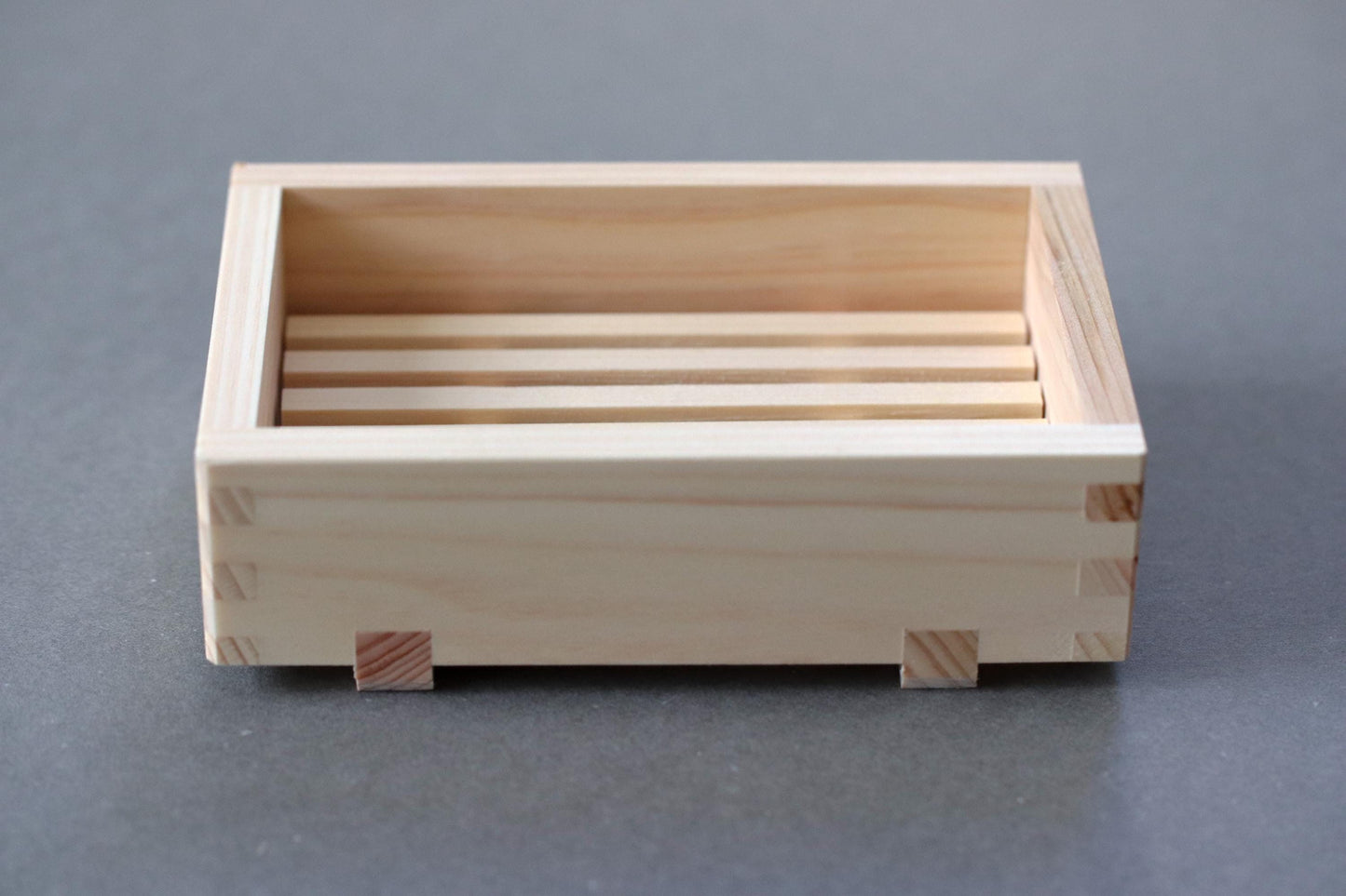 Japanese Hinoki Cypress Soap Dish Wooden Soap Holder Minimal Bathroom Decor Made in Japan