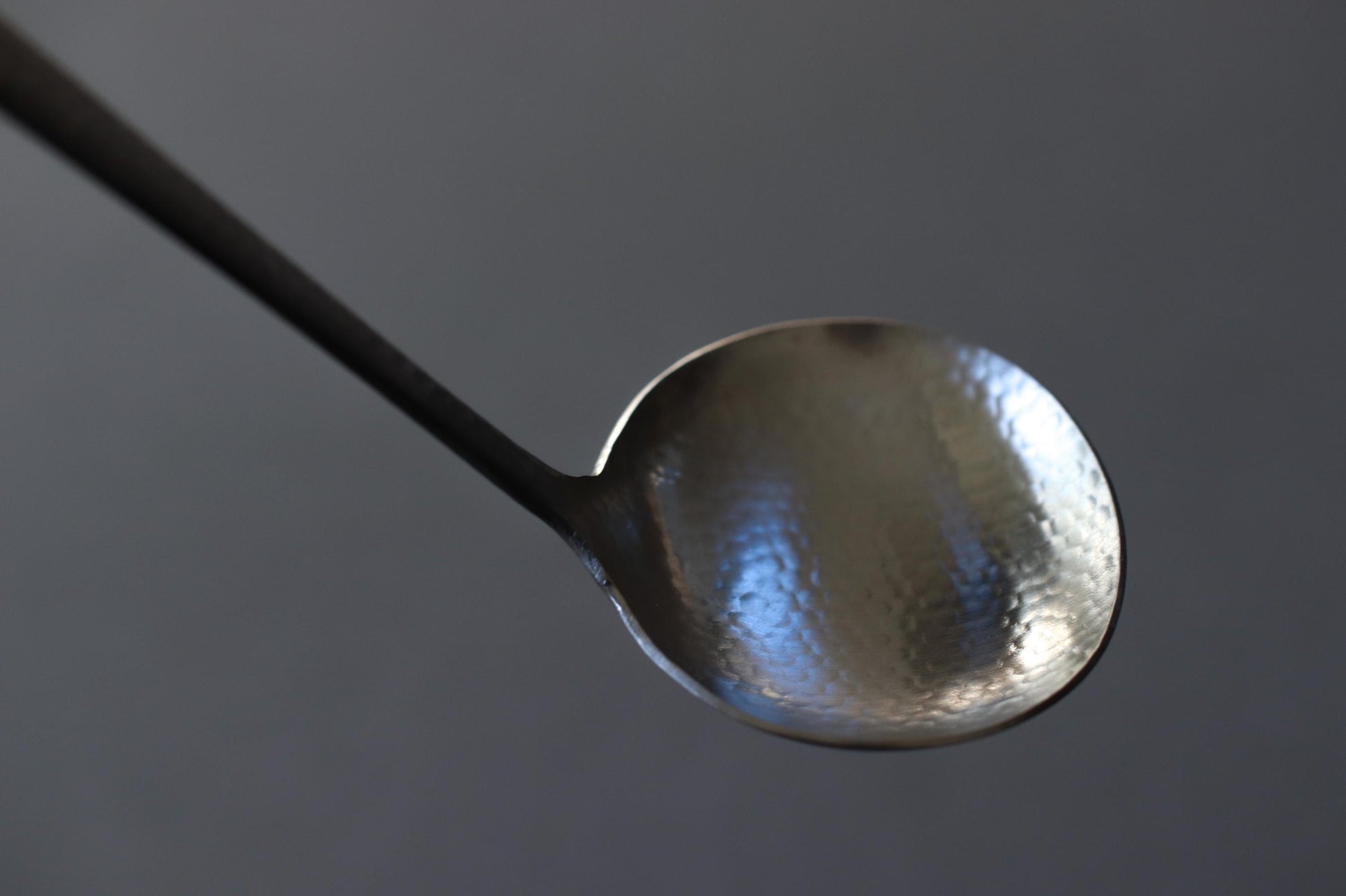 Japanese Stainless Steel Ladle, Hammered Finish Soup Ladle, Tsubame Sanjo Made Kitchen Utensil, Modern Wabi Sabi Cookware