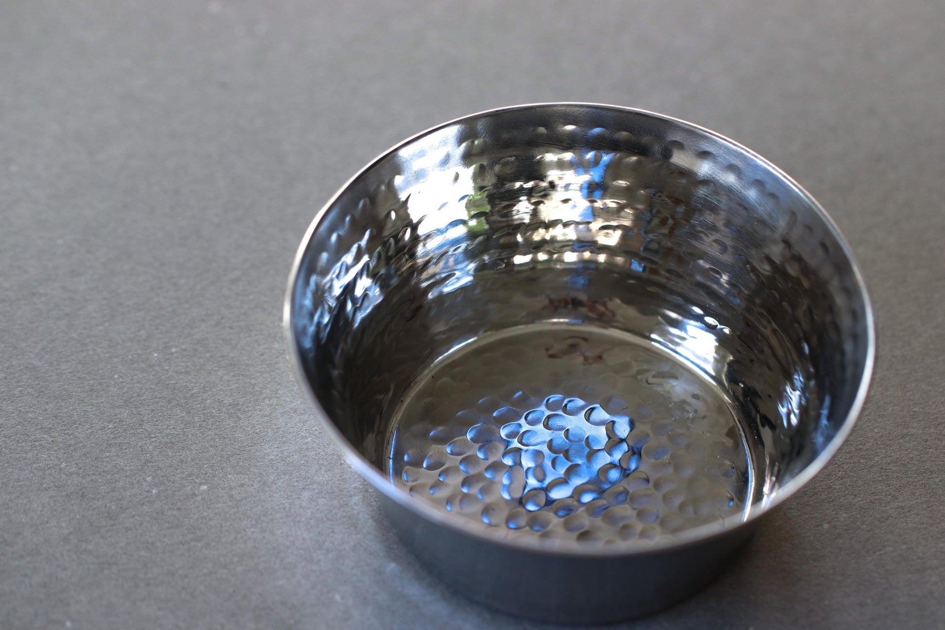 Hammered Stainless Steel Small Bowl Minimal Modern Serving Dish Stylish Tableware Handcrafted in India
