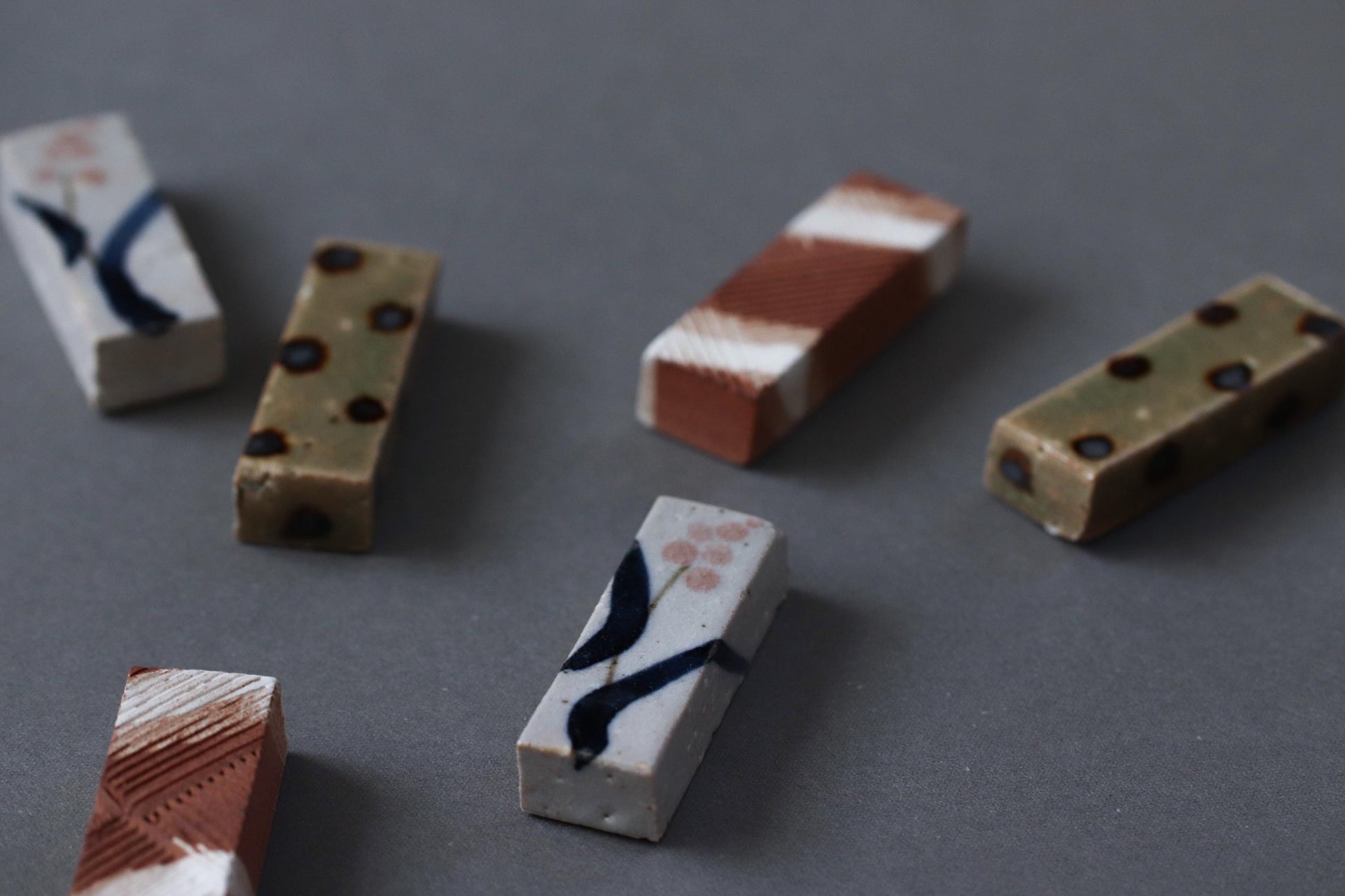 Japanese Rectangular Chopstick Rest | Handmade Ceramic from Japan | Minimalist Tableware, Studio Pottery, Everyday Japanese Dining
