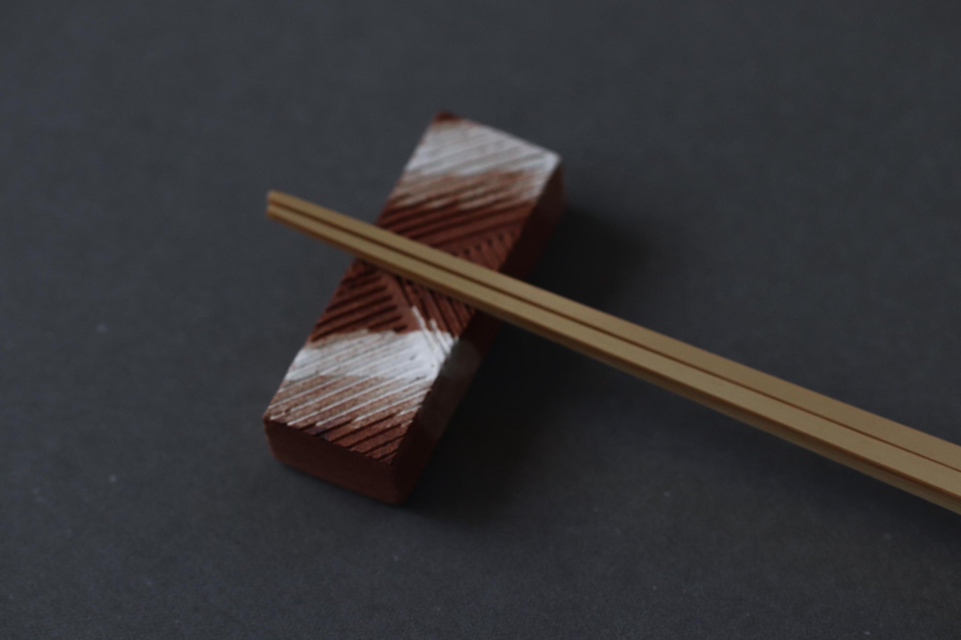 Japanese Rectangular Chopstick Rest | Handmade Ceramic from Japan | Minimalist Tableware, Studio Pottery, Everyday Japanese Dining
