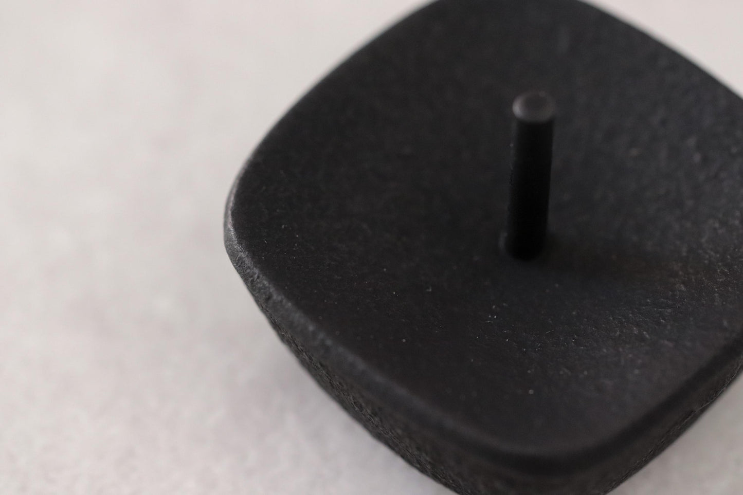 Japanese Cast Iron Candle Holder | Nambu Ironware | Minimal Black Candlestick | Made in Japan | Tea Ceremony Decor