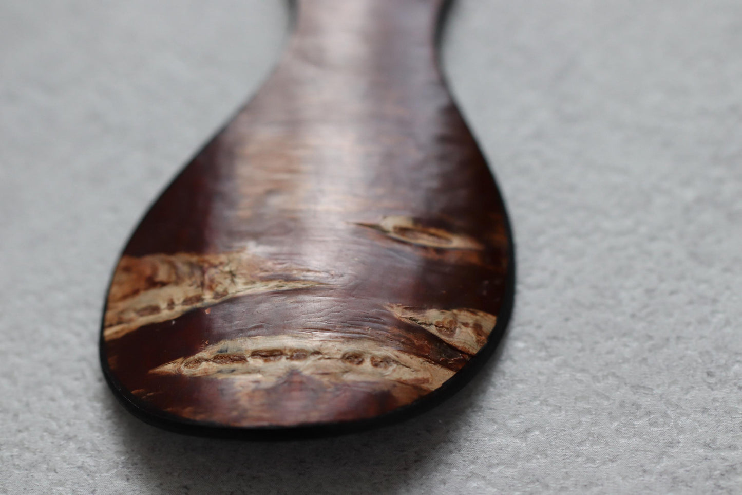 Japanese Cherry Bark Tea Scoop | Sakura Inlay Tea Spoon | Handmade Japanese Tea Utensil | Wooden Matcha Scoop | Zen Tea Gift