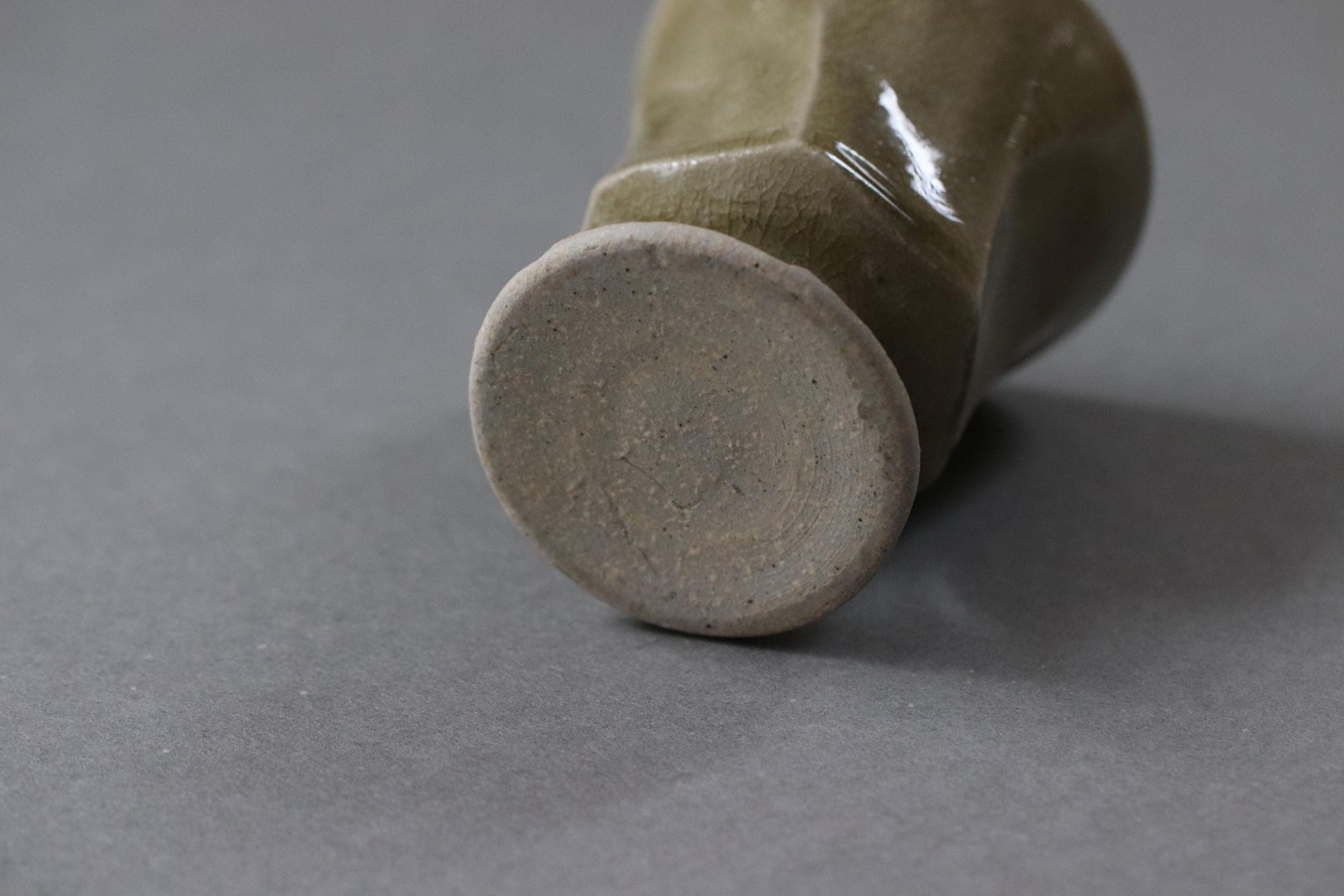 Japanese Studio Pottery Cup, Artist Made Small Vessel, Wabi Sabi Ceramic Cup, Handmade Stoneware, Vintage Stock