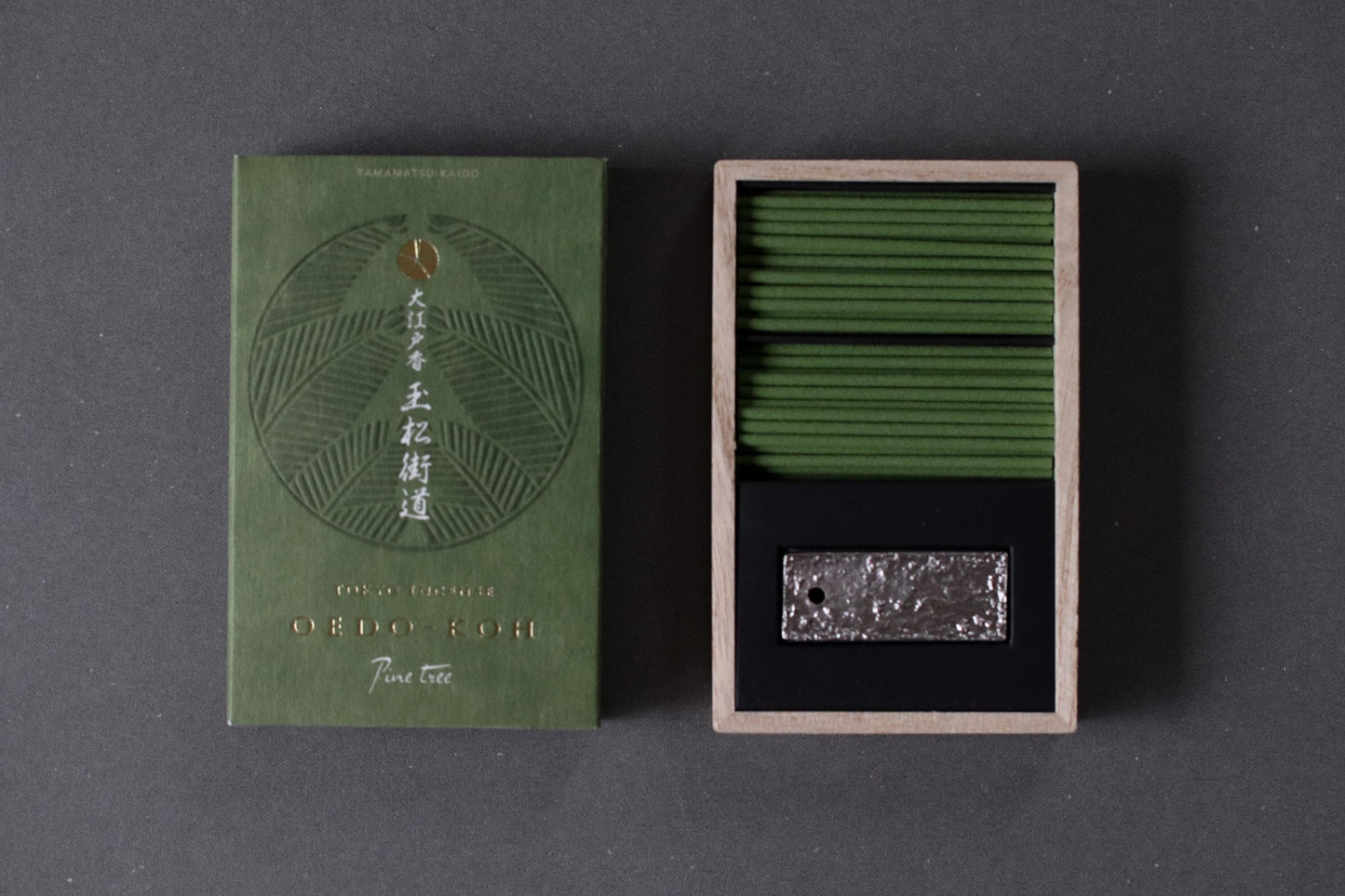 Nippon Kodo Oedo-koh Tamamatsu Kaido Incense | 60 Sticks with Incense Holder | Made in Japan