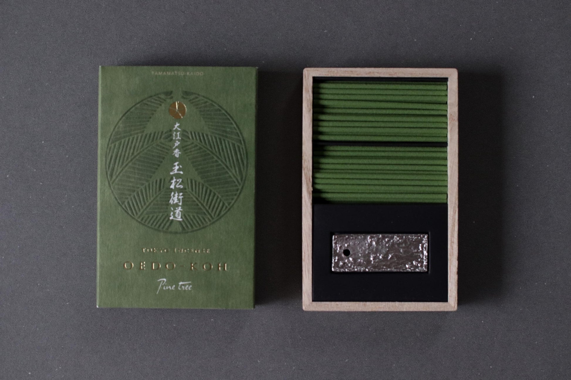 Nippon Kodo Oedo-koh Tamamatsu Kaido Incense | 60 Sticks with Incense Holder | Made in Japan