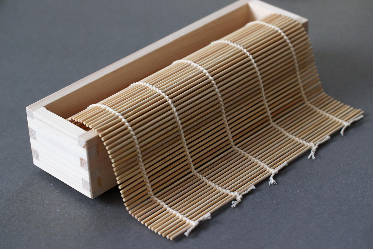 Japanese Sushi Roll Making Kit Hinoki Wooden Sushi Maker Bamboo Mat Set Made in Japan