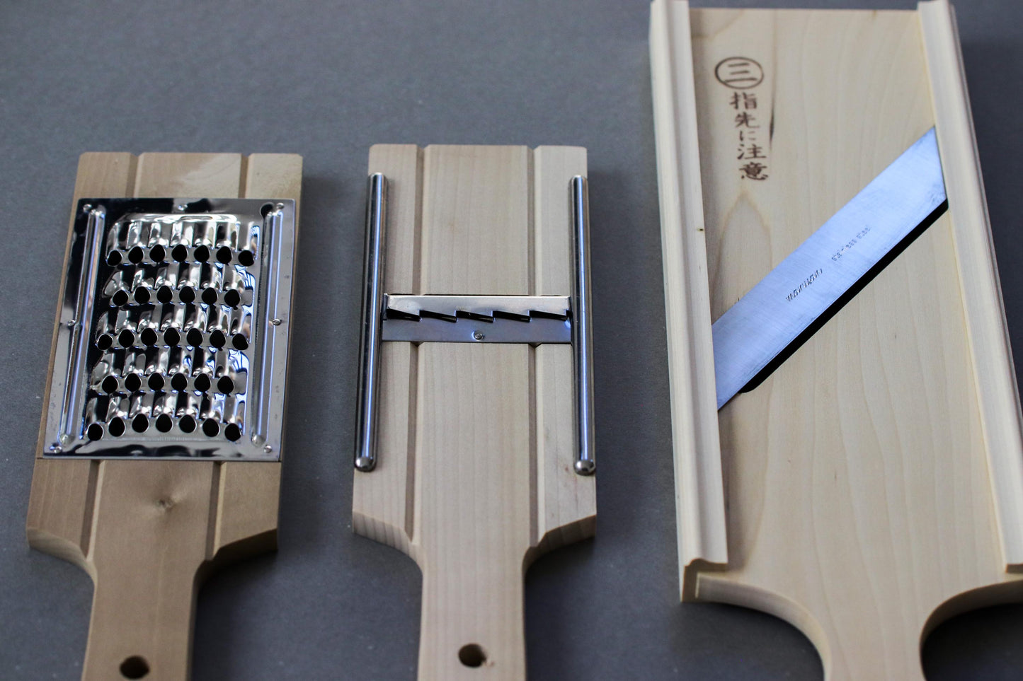 Japanese Wooden Julienne Grater | Kyoto Handmade Stainless Steel Mandoline | Traditional Kitchen Tool for Carrot & Daikon | Made in Japan