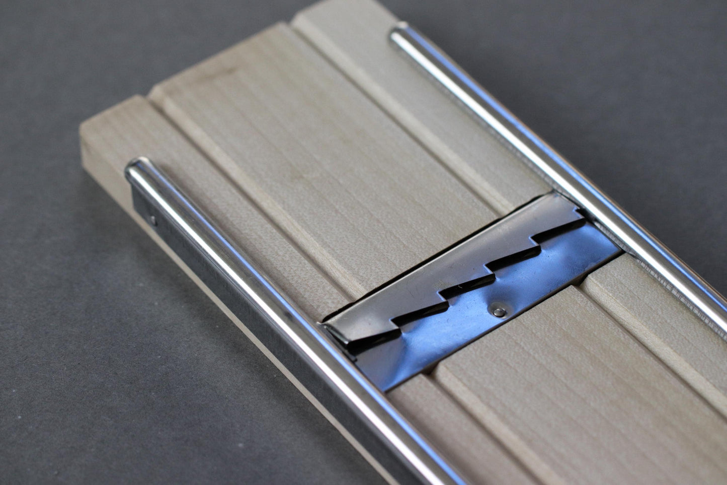 Japanese Tanzaku Vegetable Slicer – Hinoki & Magnolia Wood Mandoline, Stainless Steel Blade, Made in Japan