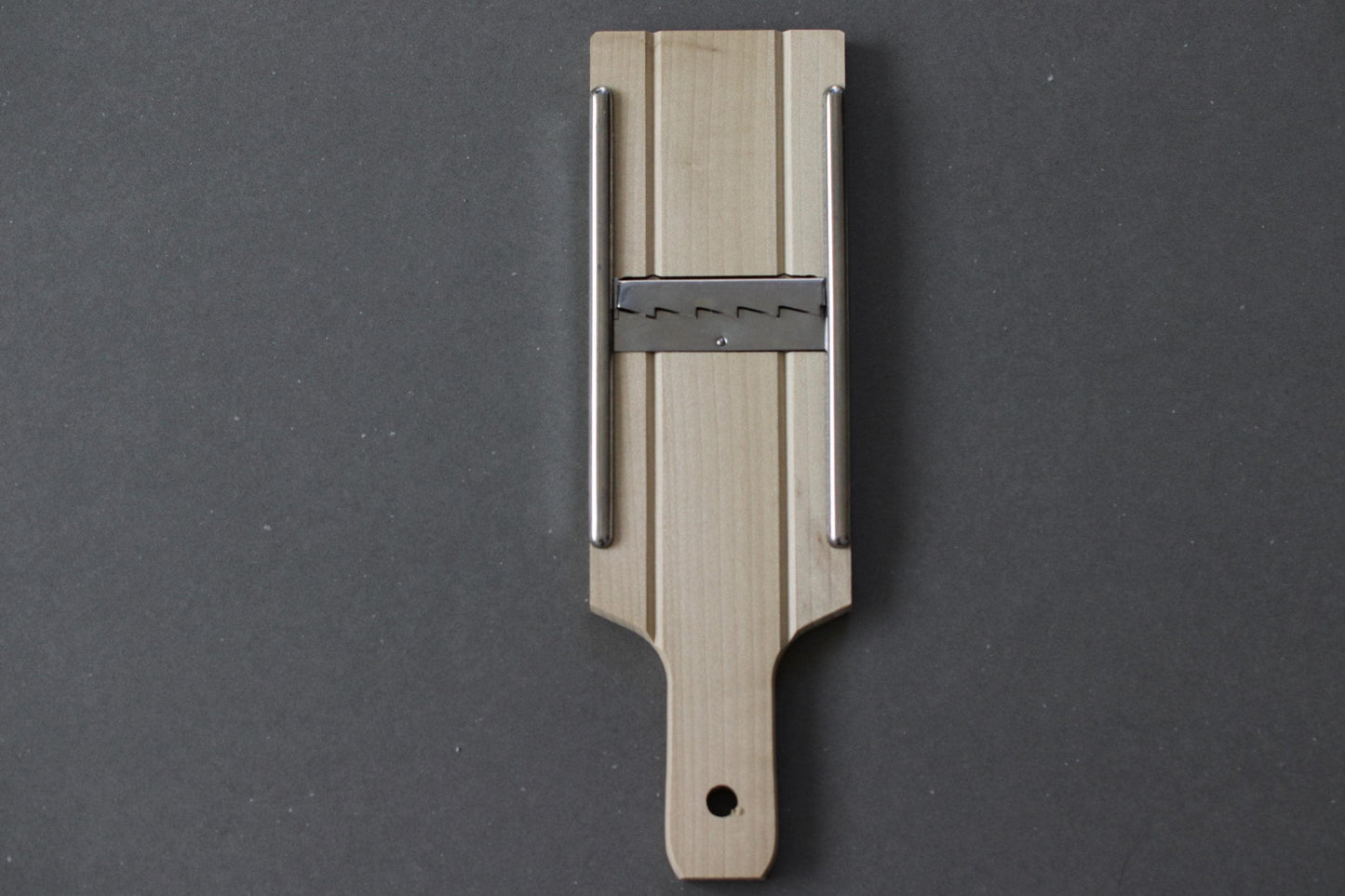 Japanese Tanzaku Vegetable Slicer – Hinoki & Magnolia Wood Mandoline, Stainless Steel Blade, Made in Japan