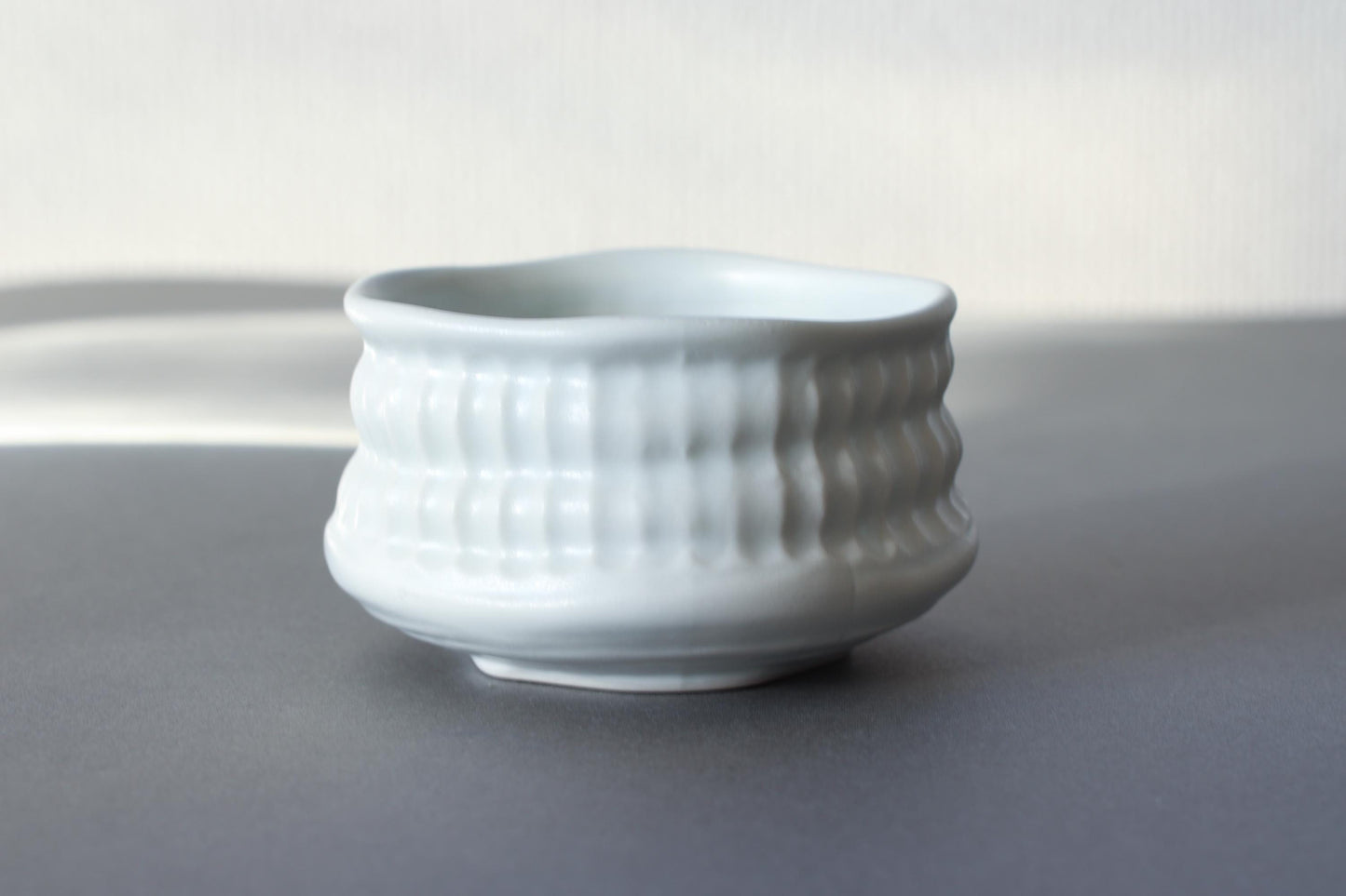 Japanese Matcha Bowl White, Handmade Mino Ware Tea Bowl with Gift Box, Modern Chawan for Tea Ceremony, Made in Japan Pottery