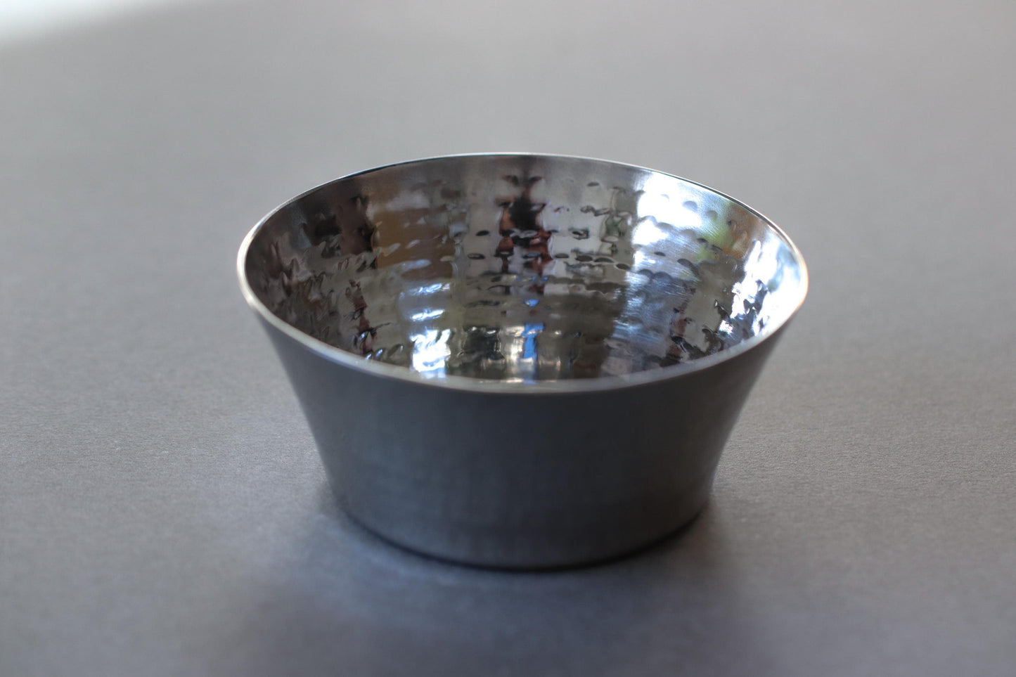 Hammered Stainless Steel Small Bowl Minimal Modern Serving Dish Stylish Tableware Handcrafted in India