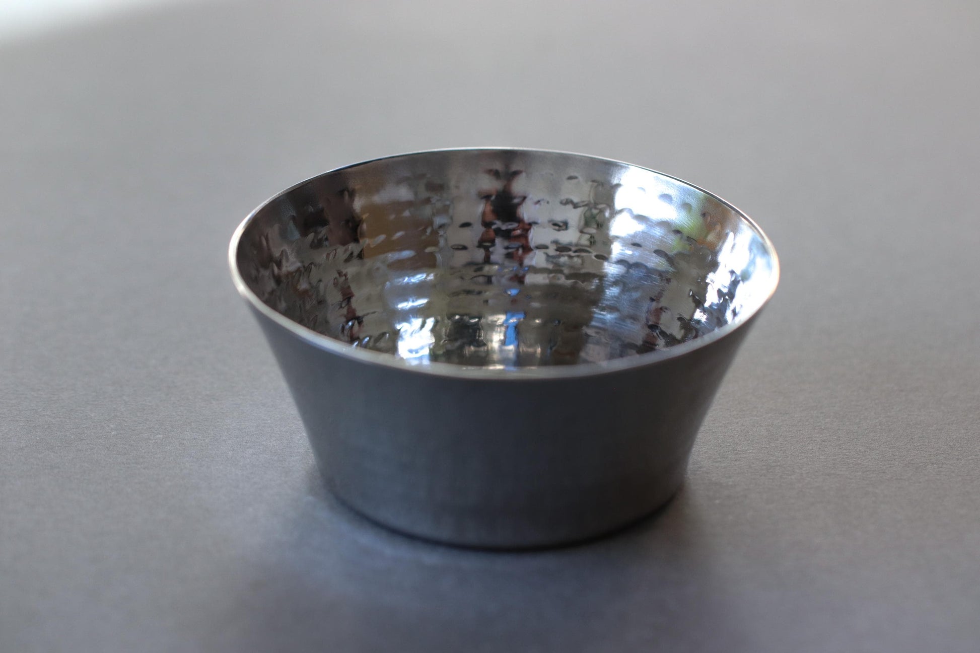 Hammered Stainless Steel Small Bowl Minimal Modern Serving Dish Stylish Tableware Handcrafted in India