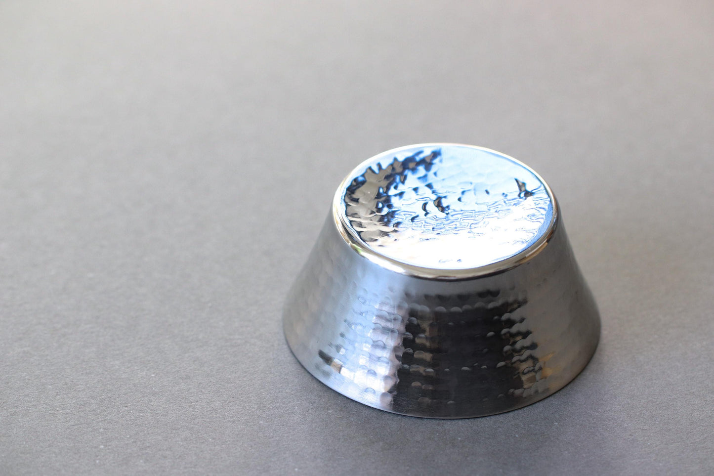 Hammered Stainless Steel Small Bowl Minimal Modern Serving Dish Stylish Tableware Handcrafted in India