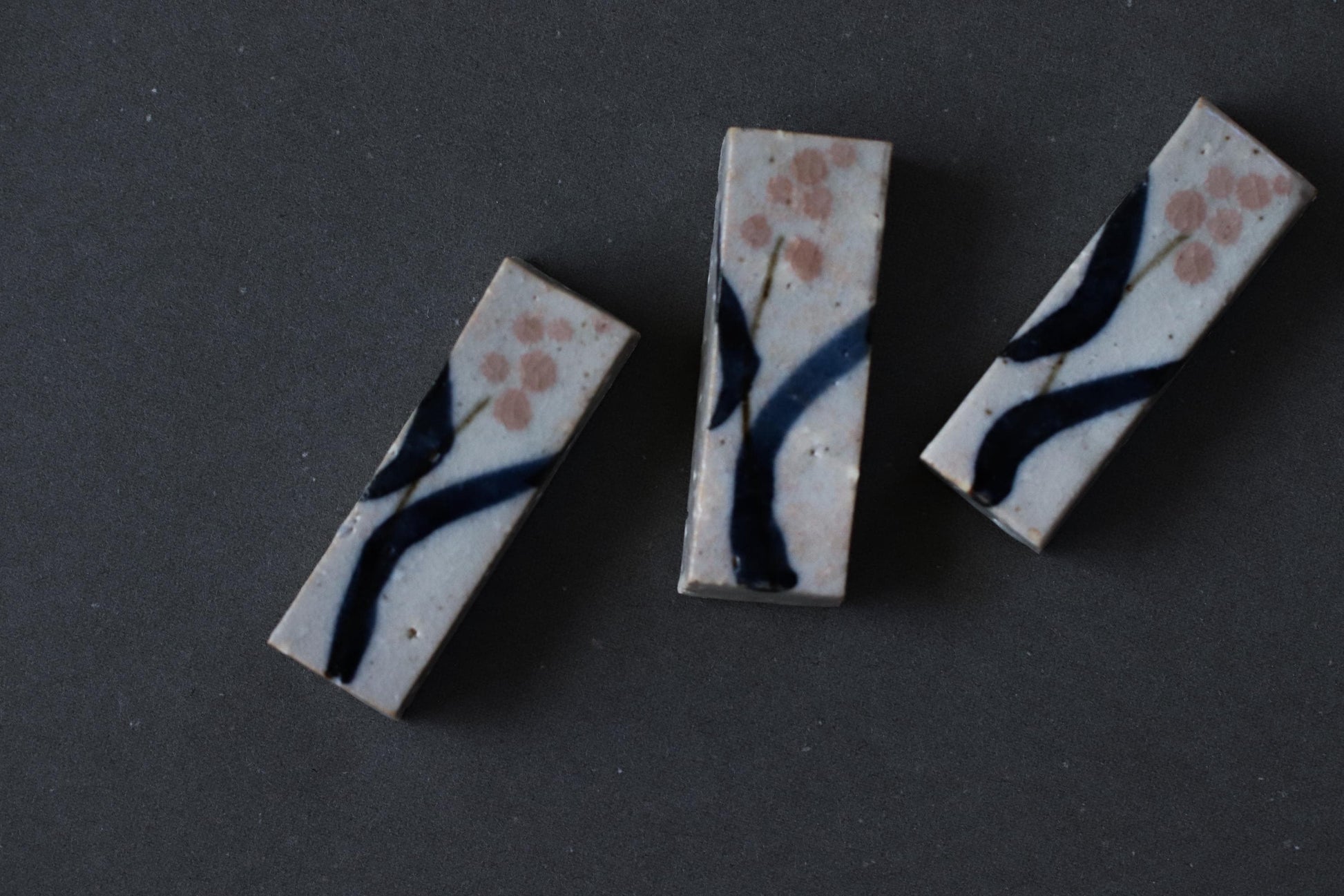 Japanese Rectangular Chopstick Rest | Handmade Ceramic from Japan | Minimalist Tableware, Studio Pottery, Everyday Japanese Dining