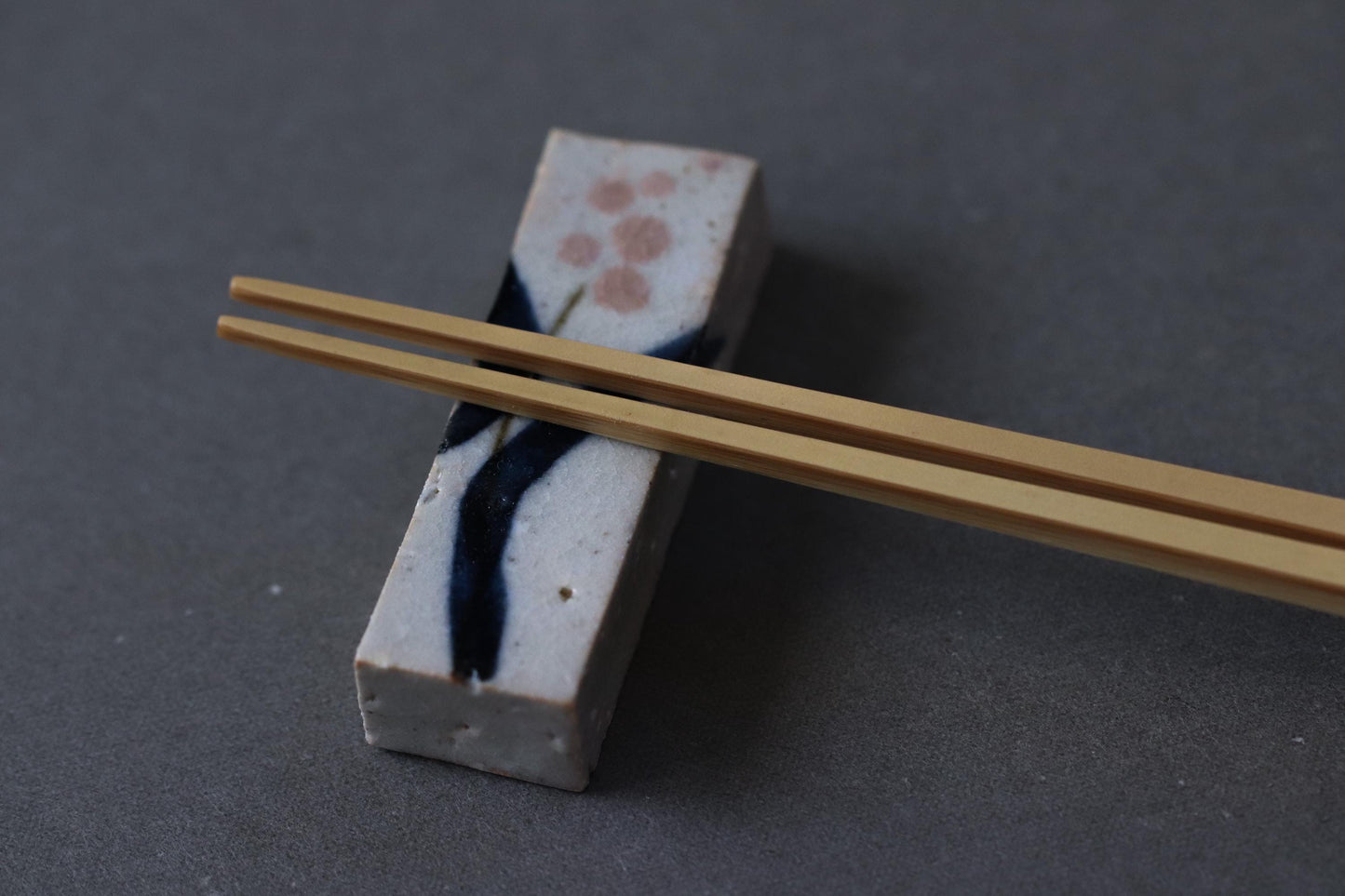 Japanese Rectangular Chopstick Rest | Handmade Ceramic from Japan | Minimalist Tableware, Studio Pottery, Everyday Japanese Dining