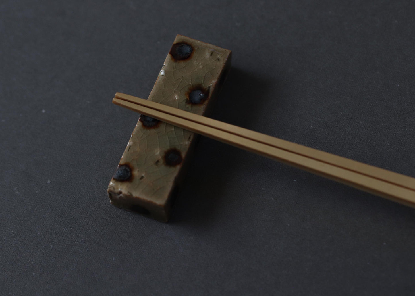 Japanese Rectangular Chopstick Rest | Handmade Ceramic from Japan | Minimalist Tableware, Studio Pottery, Everyday Japanese Dining