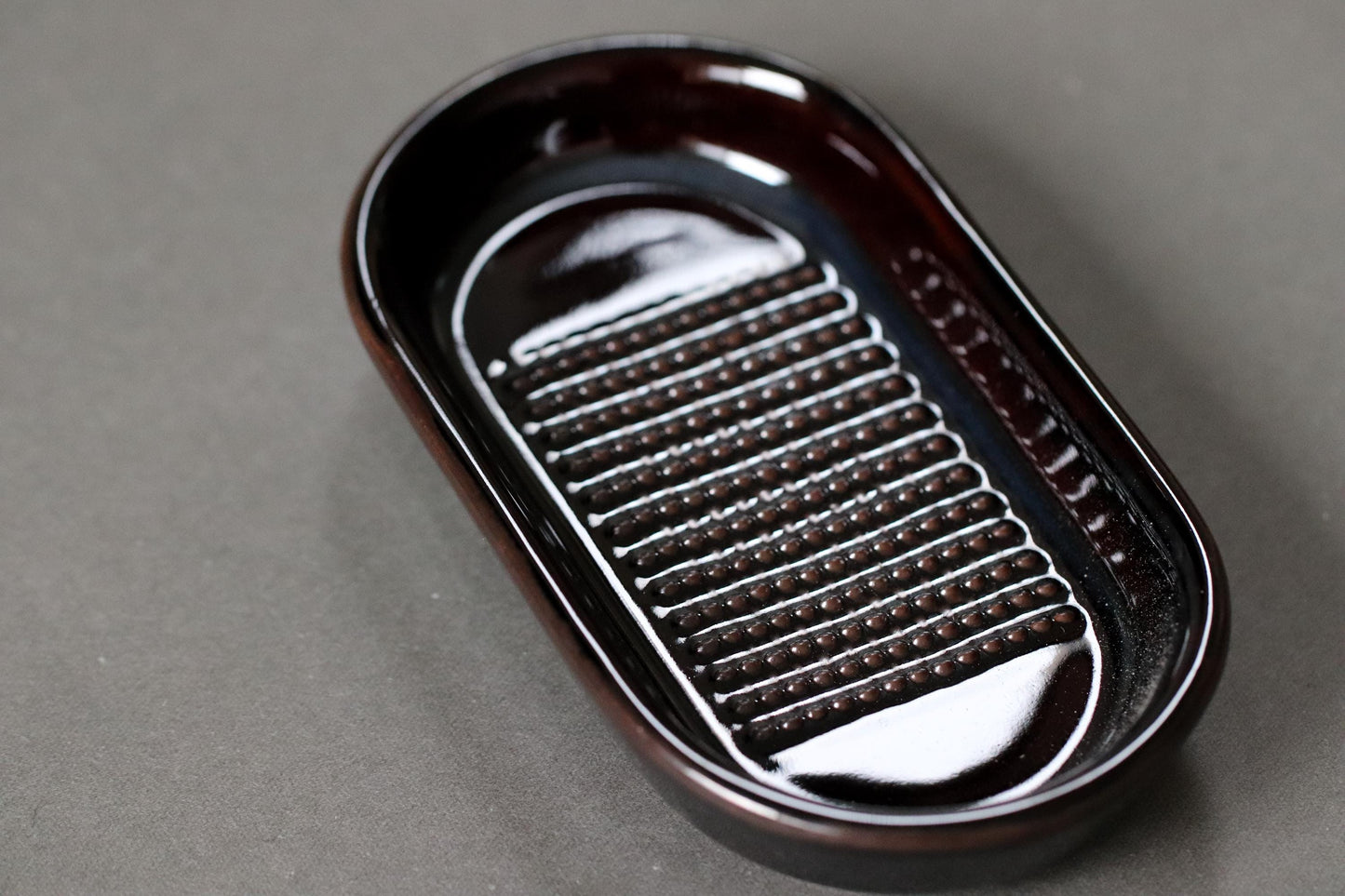 Japanese Ceramic Ginger Grater | Fiber-Reducing Oroshi, Banko Ware, Handmade Kitchen Tool from Japan