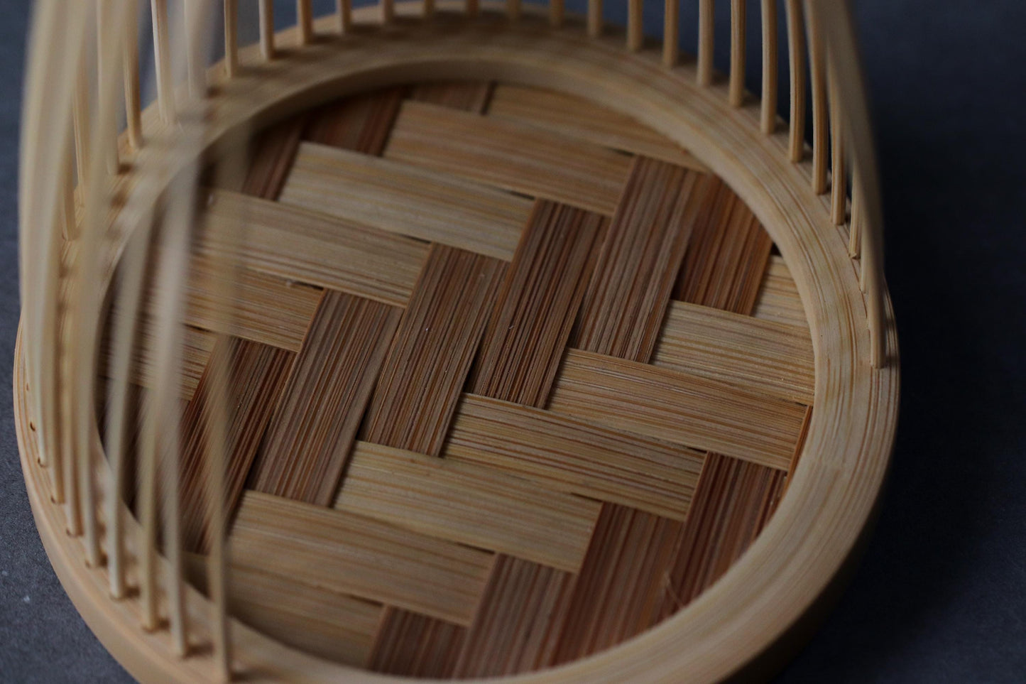 Suruga Bamboo Sculpture Lantern “Shinsetsu” — Traditional Japanese Craft, Fine Bamboo Art, Minimalist LED Candle Holder, Made in Japan