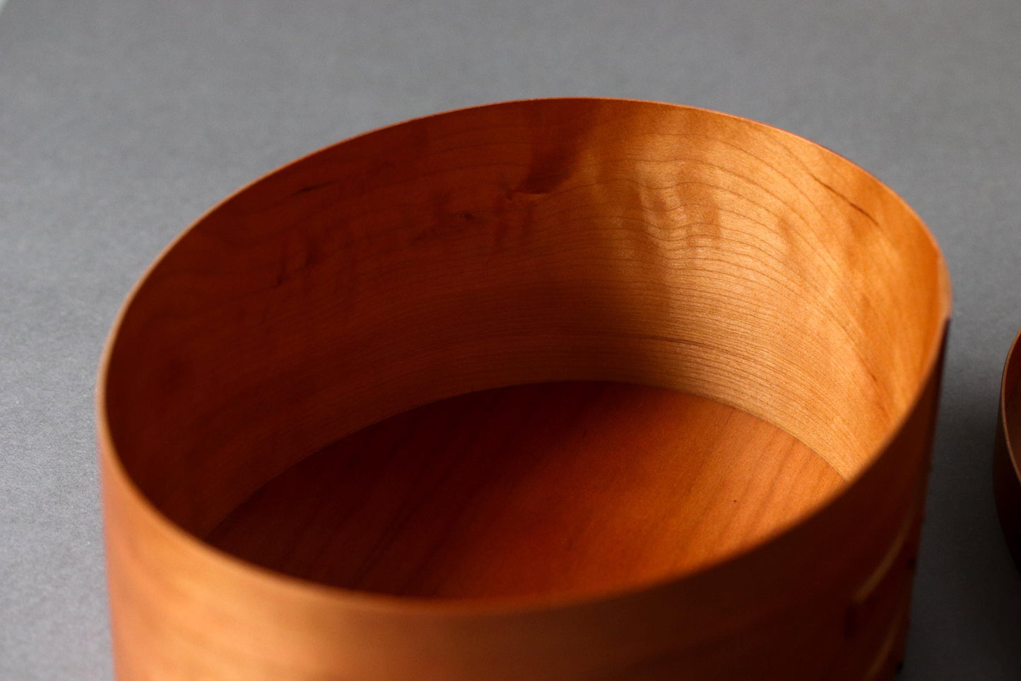 Shaker Oval Box S or M , Cherry Wood Storage Box, Minimalist Wooden Organizer, Wabi Sabi Home Decor