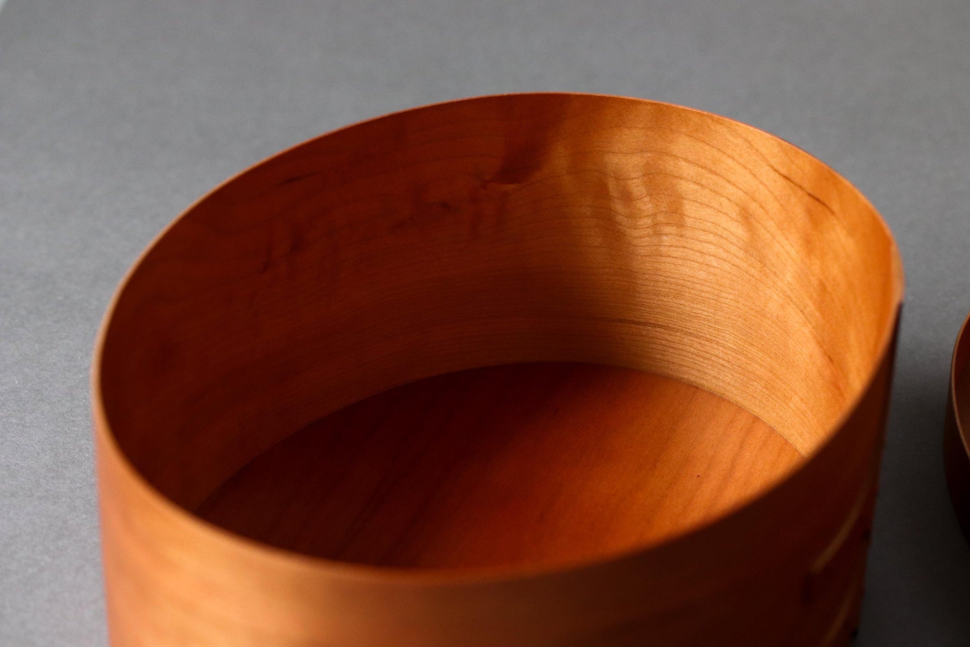 Shaker Oval Box S or M , Cherry Wood Storage Box, Minimalist Wooden Organizer, Wabi Sabi Home Decor
