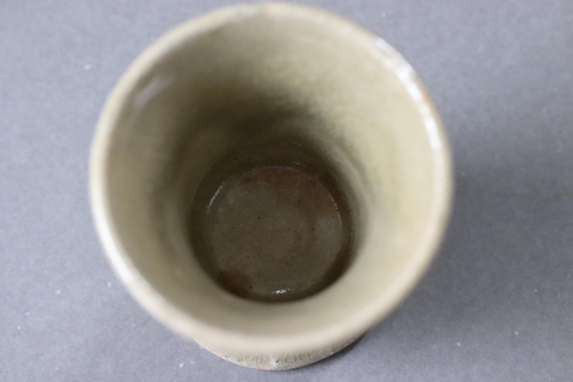 Japanese Studio Pottery Cup, Artist Made Small Vessel, Wabi Sabi Ceramic Cup, Handmade Stoneware, Vintage Stock