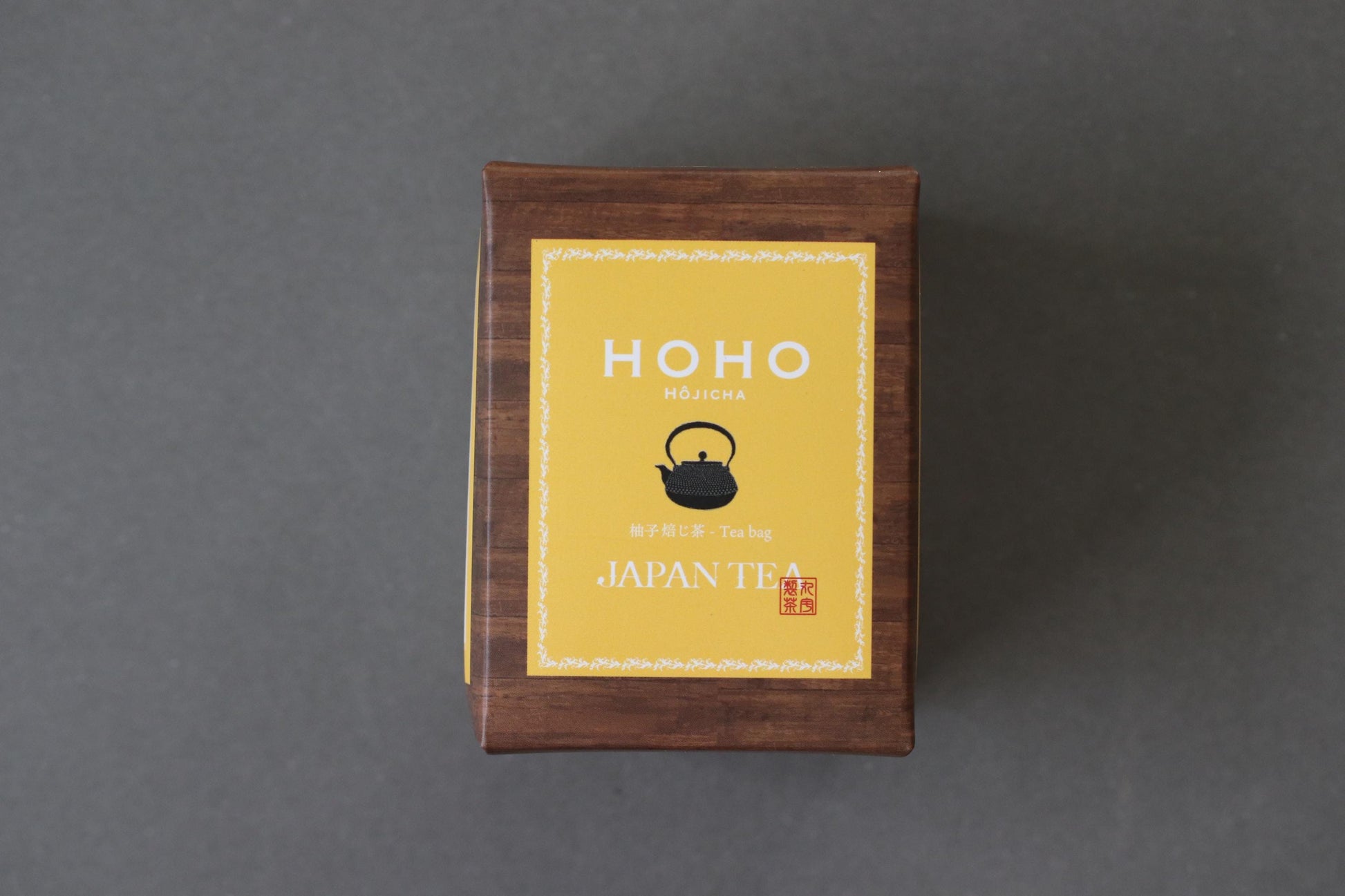 HOHO Yuzu Hojicha Tea Bags 6pcs | Kyoto Uji Roasted Green Tea with Citrus Aroma | Japanese Tea Gift | Retro Tea Box Style Package