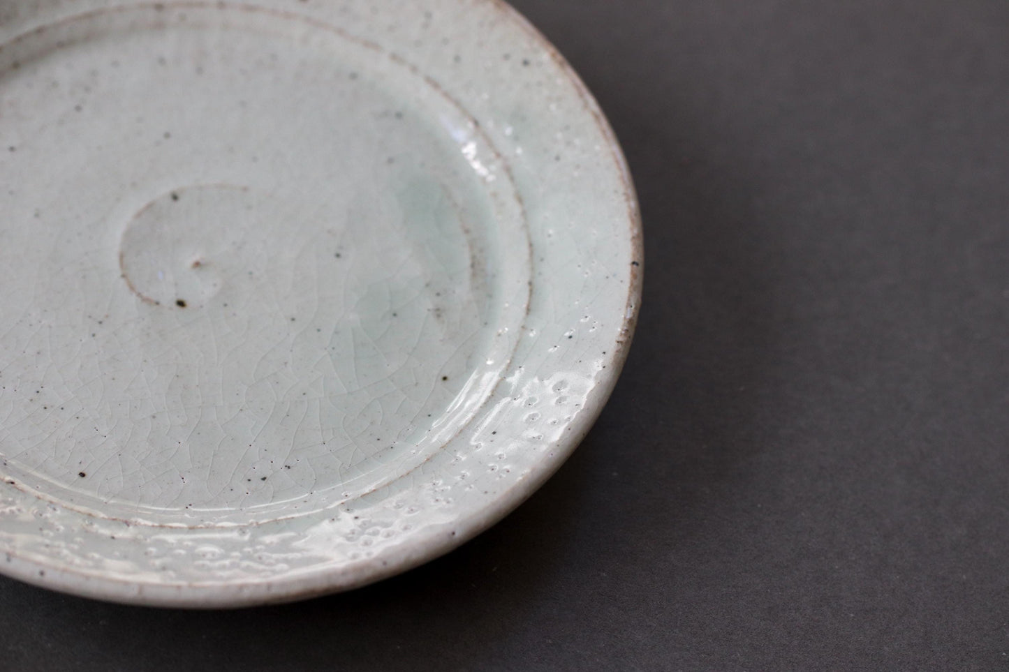 Kitayama Kohiki Small Plate | Japanese Pottery Side Plate 15.5cm | Wabi-Sabi Ceramic Dessert Dish | Artist Made in Japan