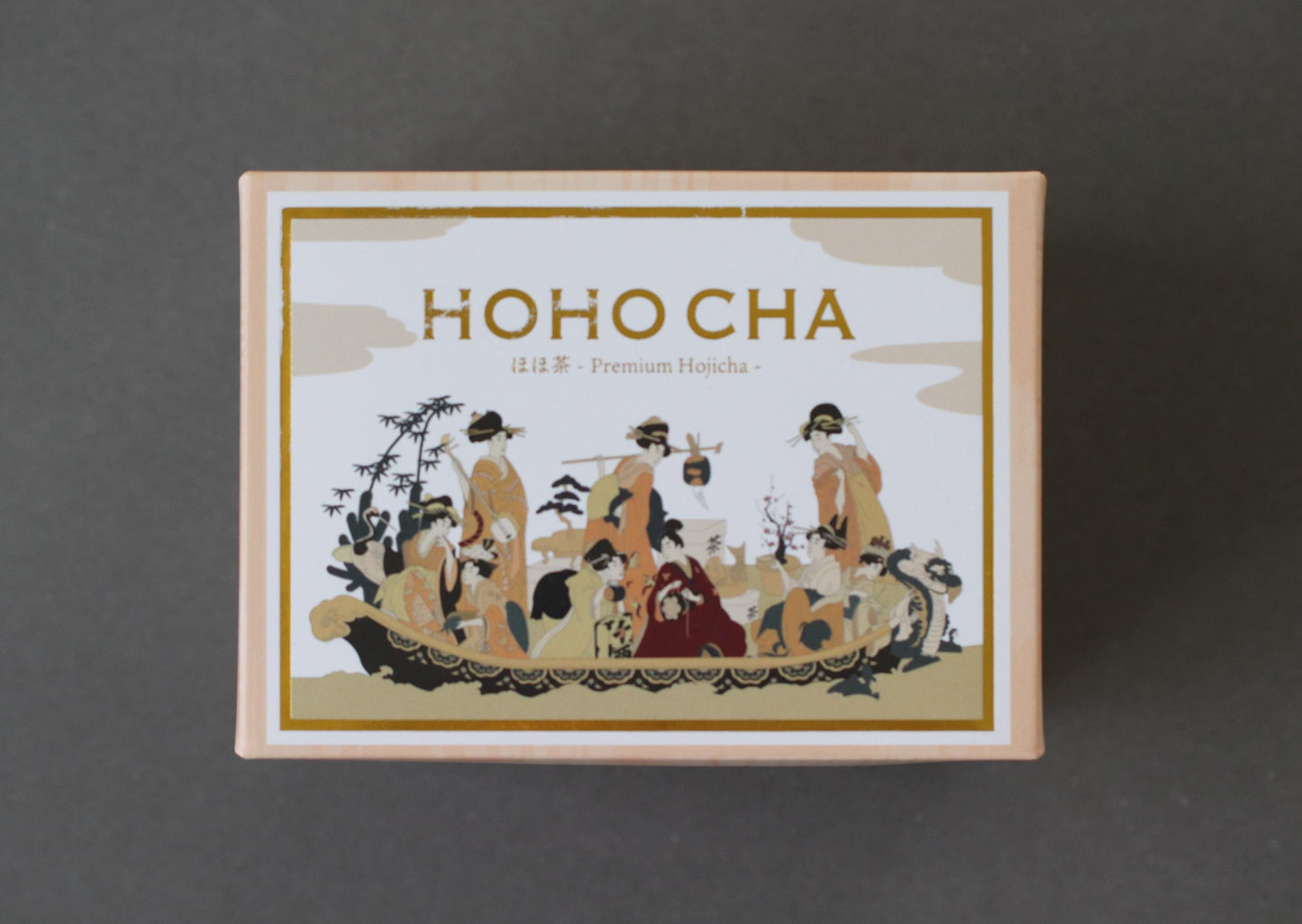 HOHO CHA Premium Blend Hojicha Tea Bags (15 x 3g) | Japanese Roasted Green Tea from Uji Kyoto | Elegant Tea Box Gift