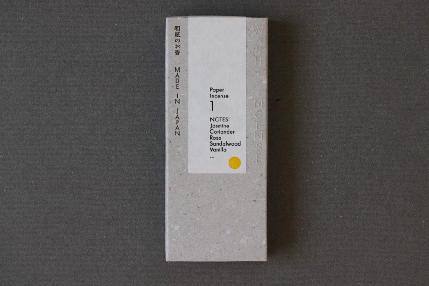 Washi Incense Paper Incense (5 Scents) | Japanese Incense from Awaji Island | Positive Message Printed | Kunjudo Patented Technology | Gift