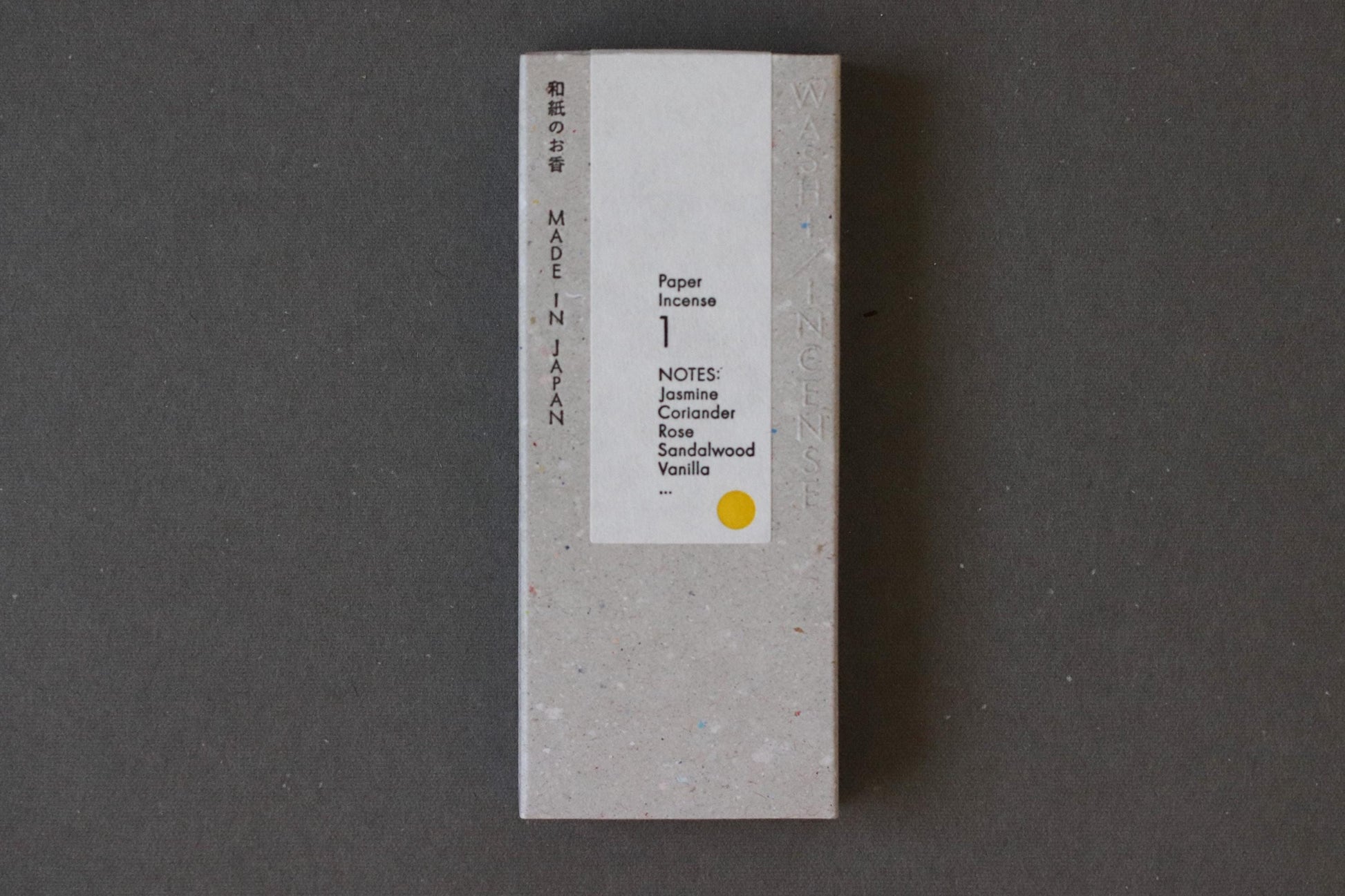 Washi Incense Paper Incense (5 Scents) | Japanese Incense from Awaji Island | Positive Message Printed | Kunjudo Patented Technology | Gift