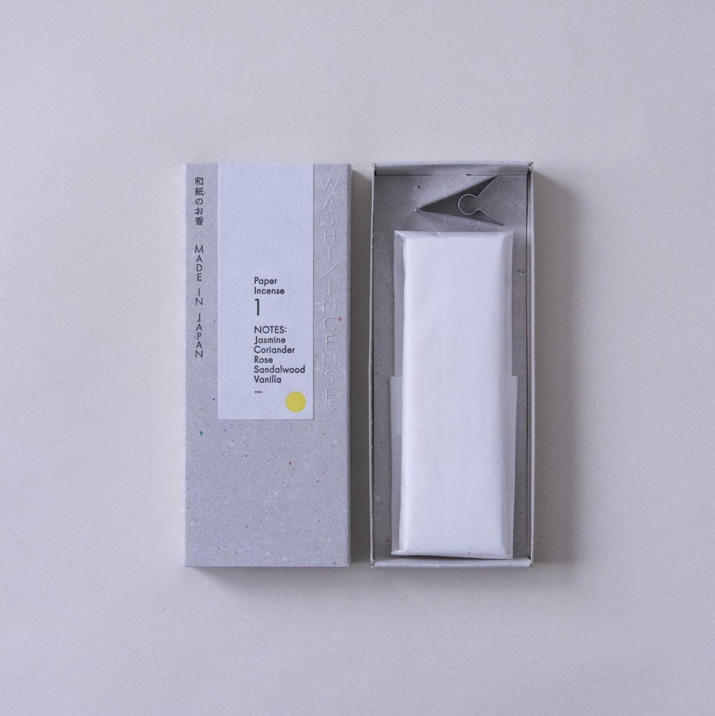 Washi Incense Paper Incense (5 Scents) | Japanese Incense from Awaji Island | Positive Message Printed | Kunjudo Patented Technology | Gift