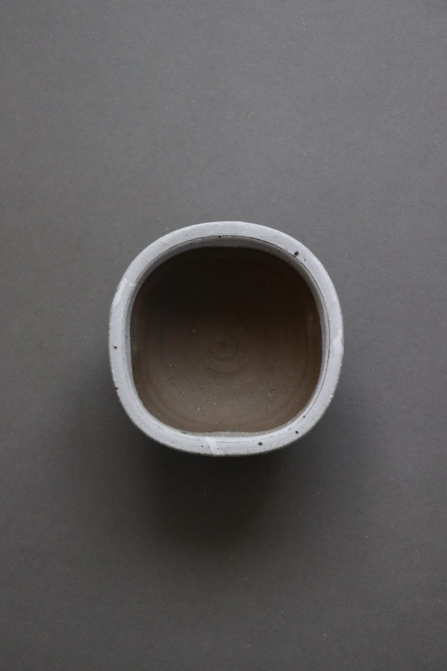 Shigaraki Small Bowl | Kohiki Ash Glaze Japanese Ceramic Bowl | Wabi Sabi Square Bowl for Side Dish, Salad, Rice