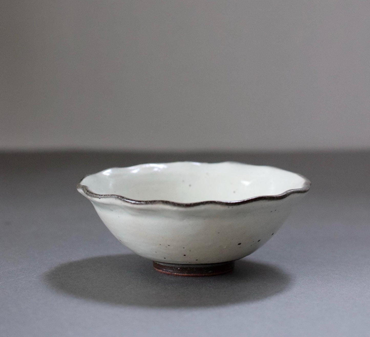 Japanese Mino Ware Small Bowl, Kairagi Glaze Ceramic Bowl, Floral Rim Kobachi, Wabi Sabi Tableware, Made in Japan