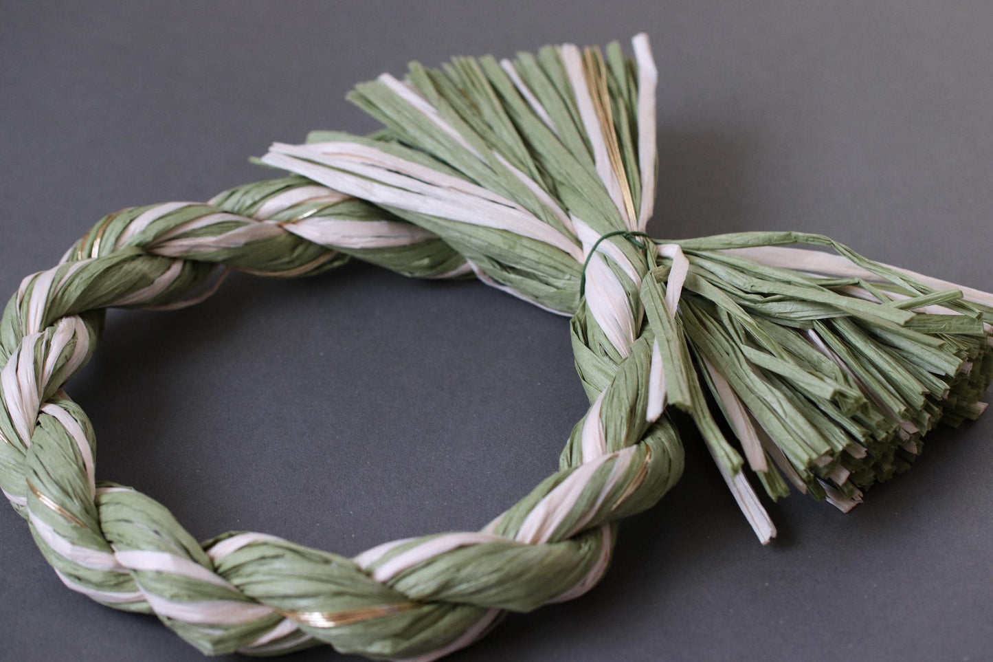 Braided Shimenawa Wreath with Mizuhiki Mix | Japanese Paper Wreath Ring | Minimal Wabi Sabi Door Decor | Handmade Wall Hanging 20cm