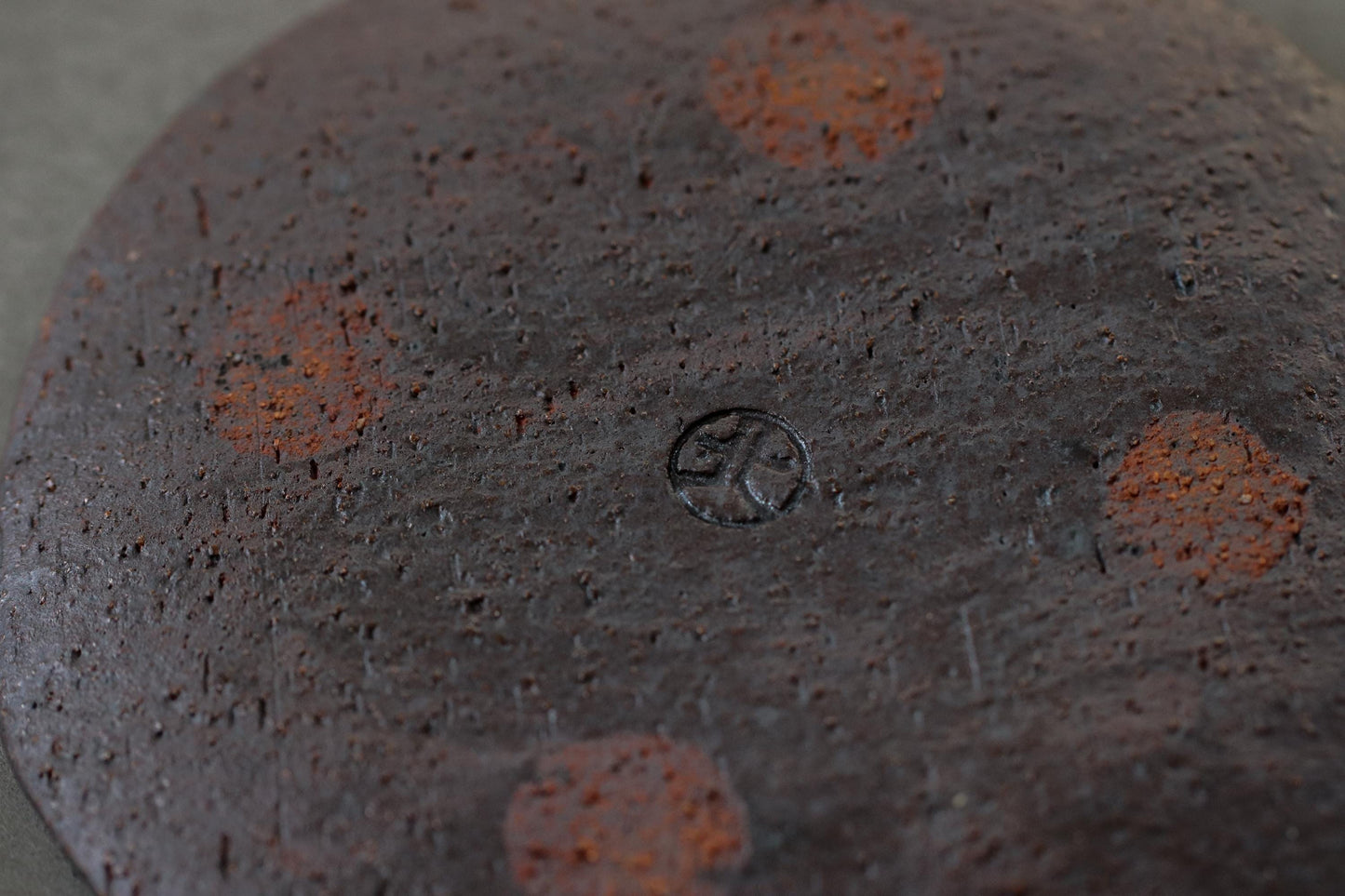 Kitayama Small Plate | Rustic Japanese Pottery Dish | Red Clay Doki Plate 11.8cm | Minimal Wabi-Sabi Plate | Artist Made in Japan