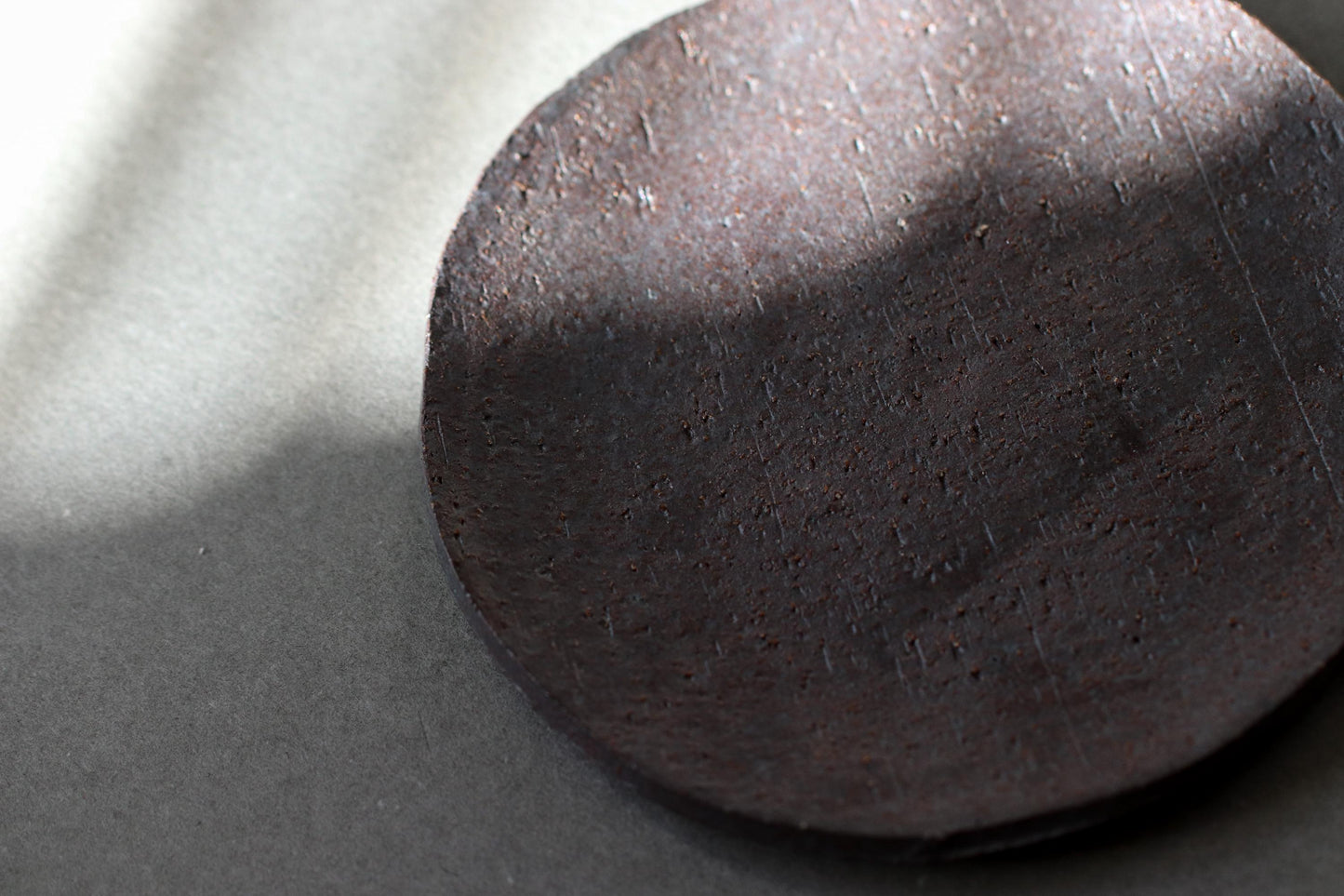 Kitayama Small Plate | Rustic Japanese Pottery Dish | Red Clay Doki Plate 11.8cm | Minimal Wabi-Sabi Plate | Artist Made in Japan