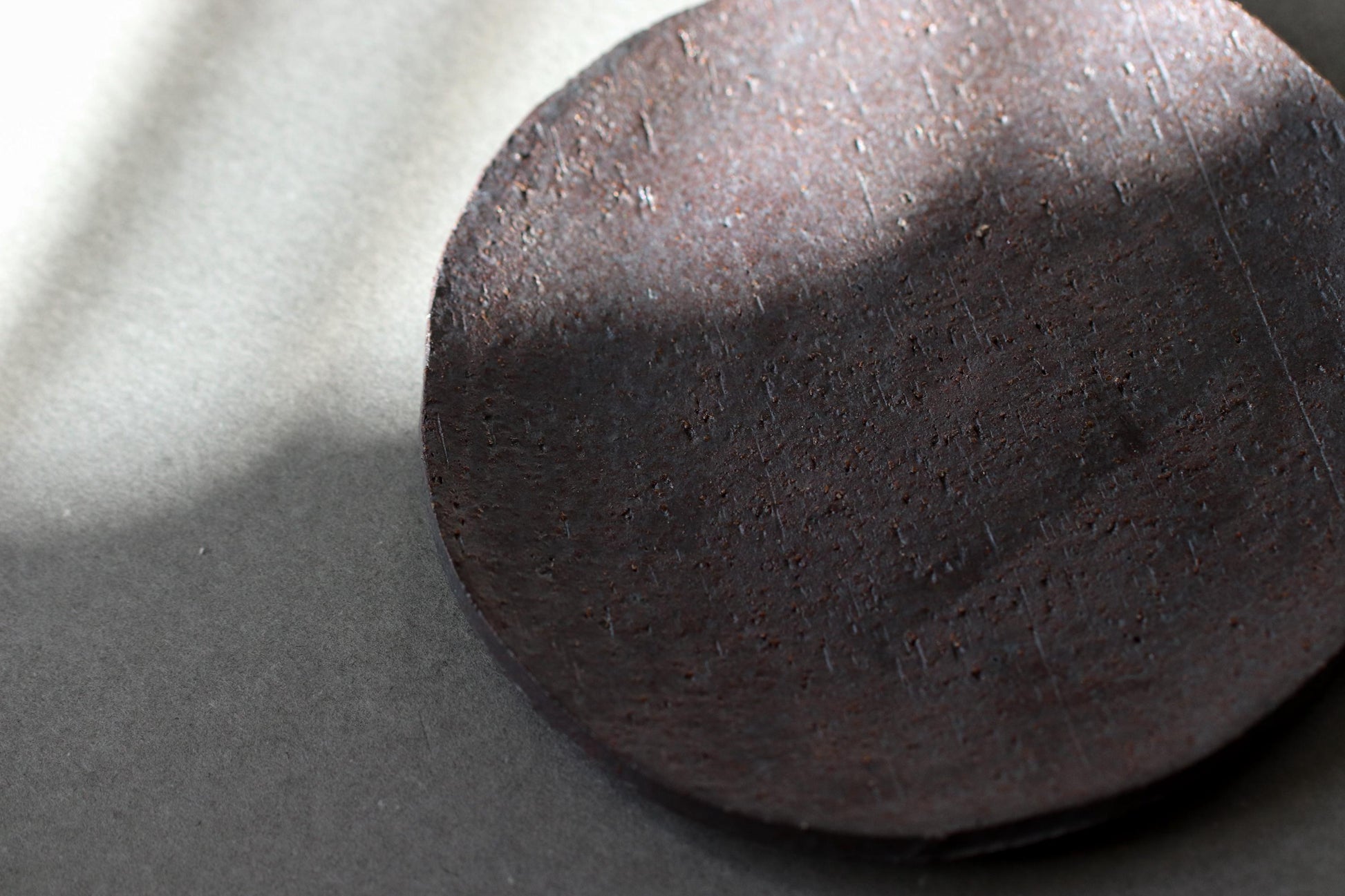 Kitayama Small Plate | Rustic Japanese Pottery Dish | Red Clay Doki Plate 11.8cm | Minimal Wabi-Sabi Plate | Artist Made in Japan